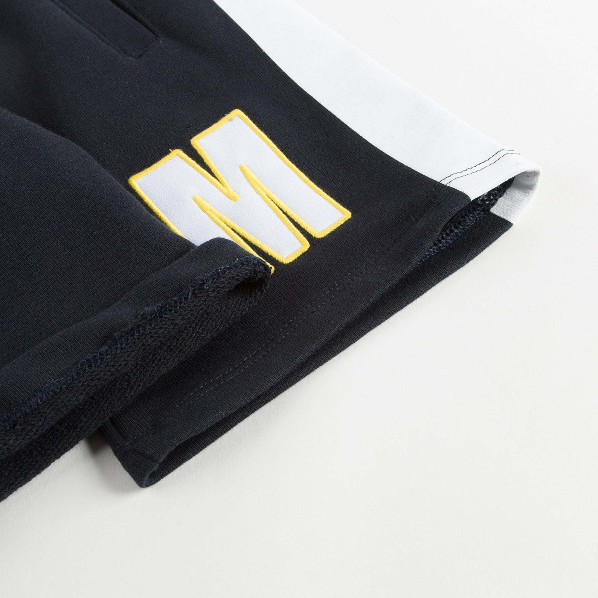 Boys Black 'M' Jersey Shorts