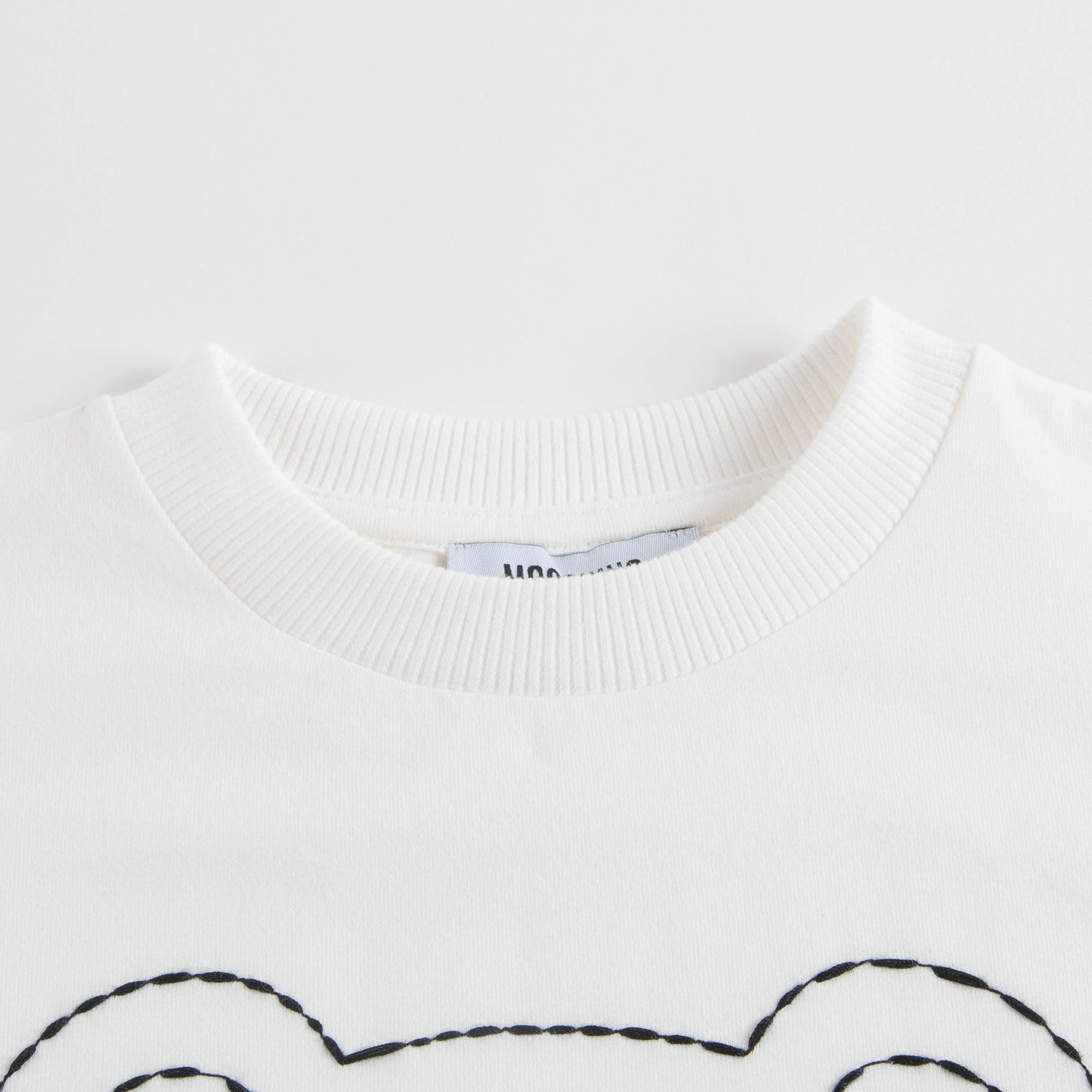 Boys & Girls White Cotton T-shirt