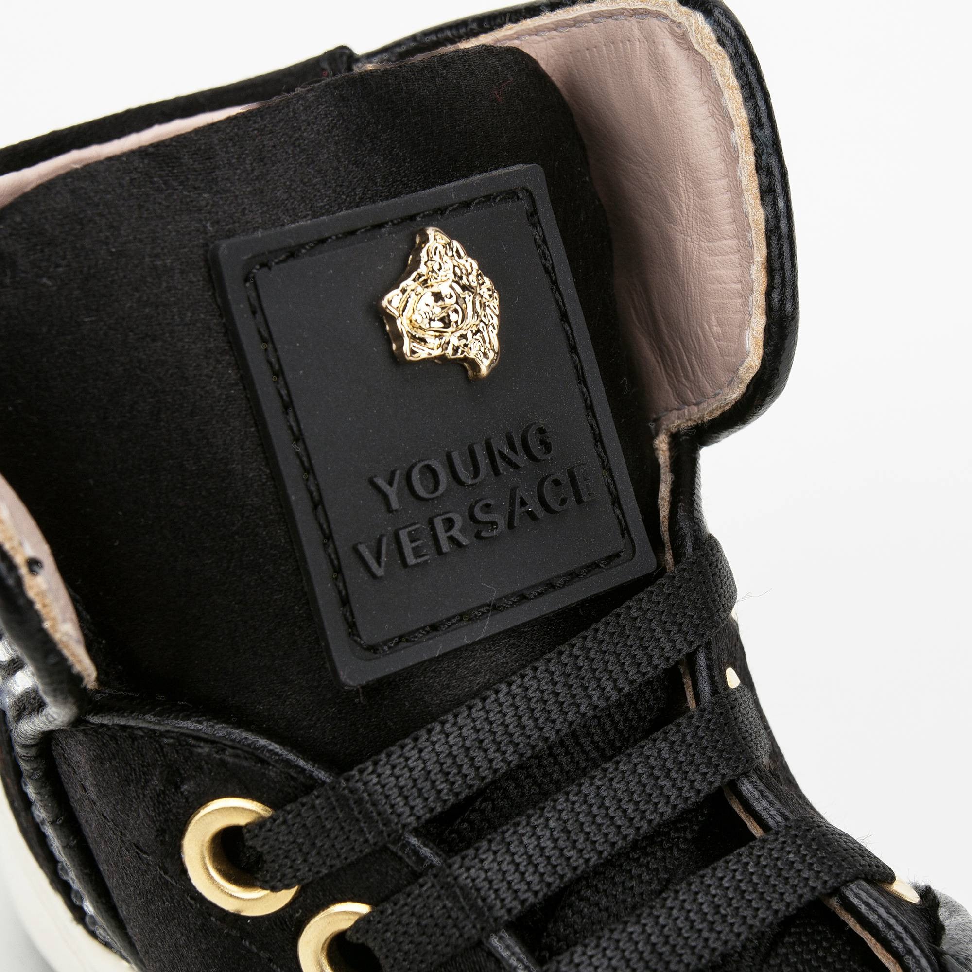 Boys Block&Gold Surface High Top Shoe