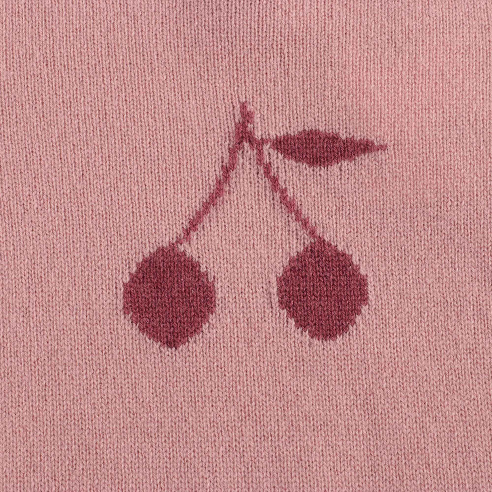 女小童淡粉色针织毛衣