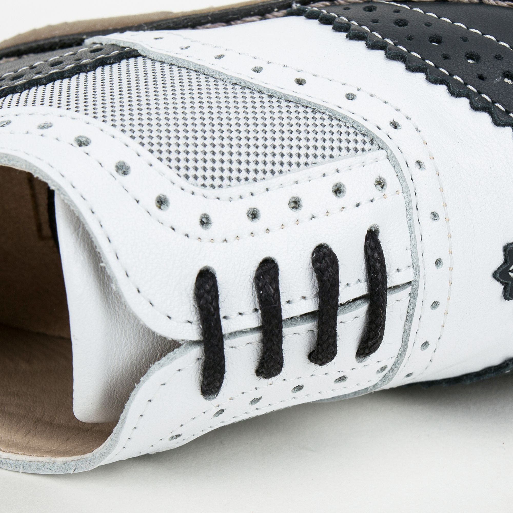 Boys White&Blue Suede Napa Leather Lace-up Shoes