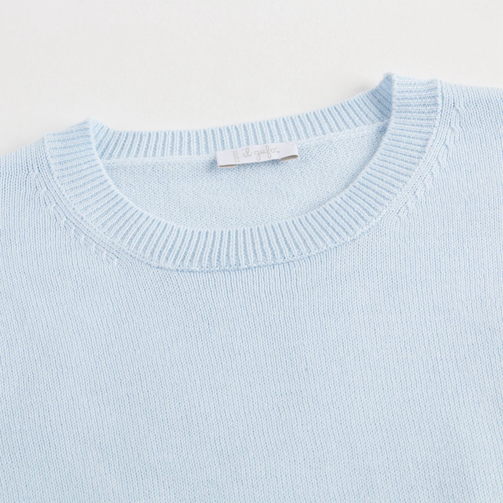 Boys Sky Blue Cotton Sweat