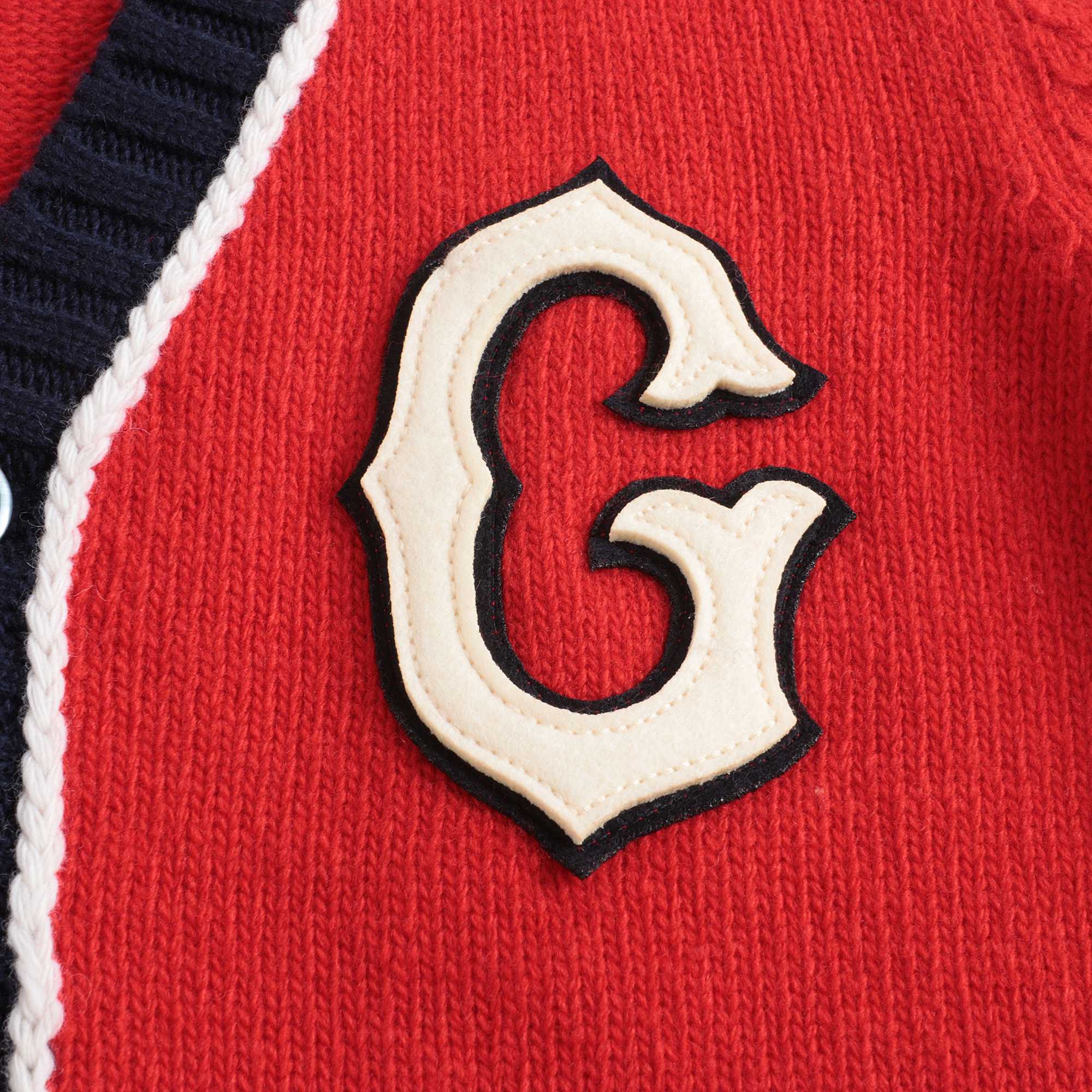 Boys Red Wool Cardigan