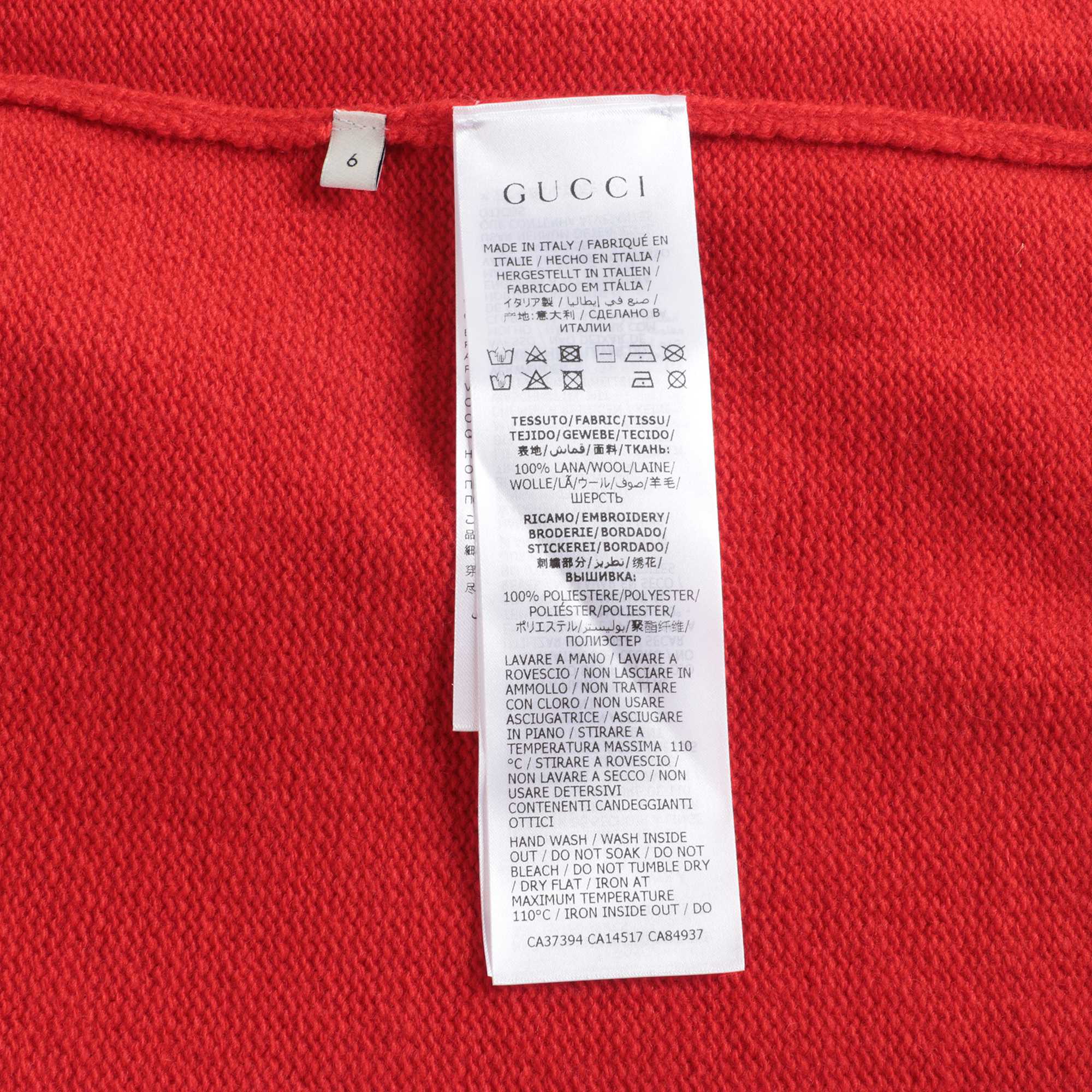 Boys Red Wool Cardigan