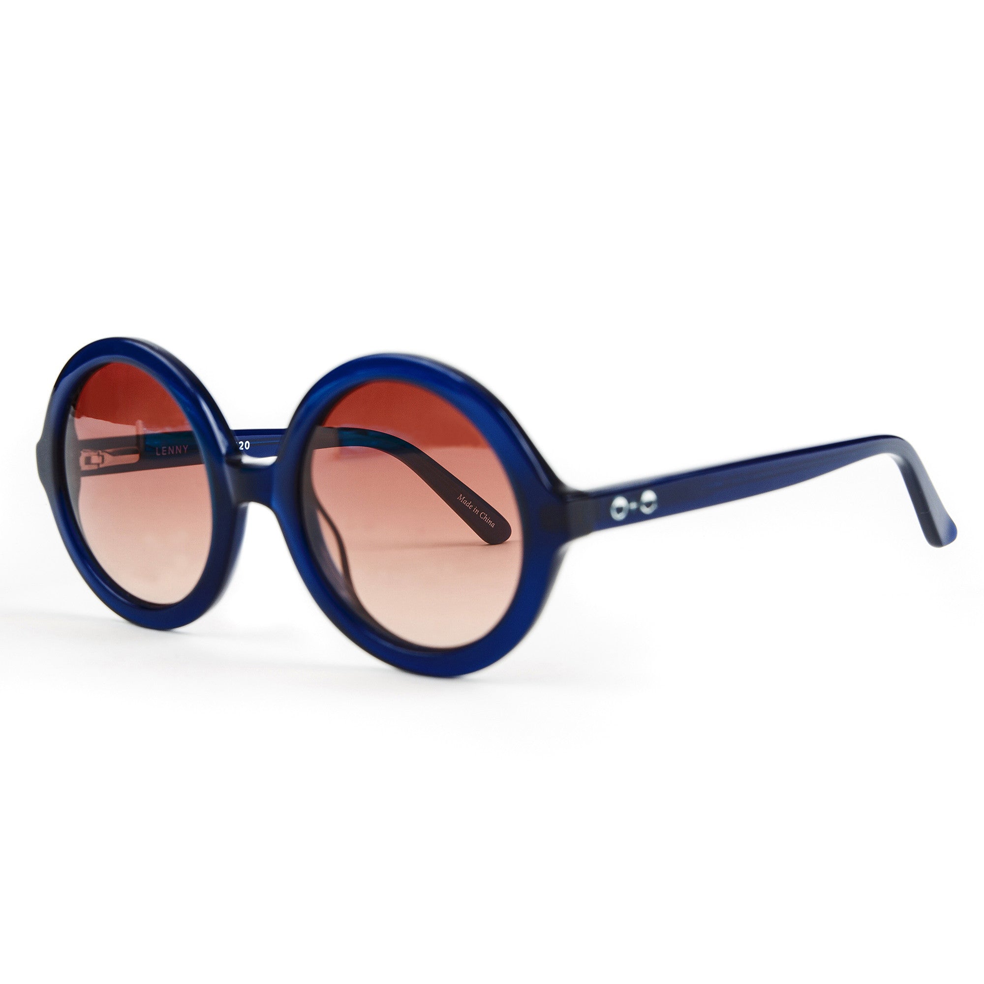 'Lenny' Navy Blue Sunglasses