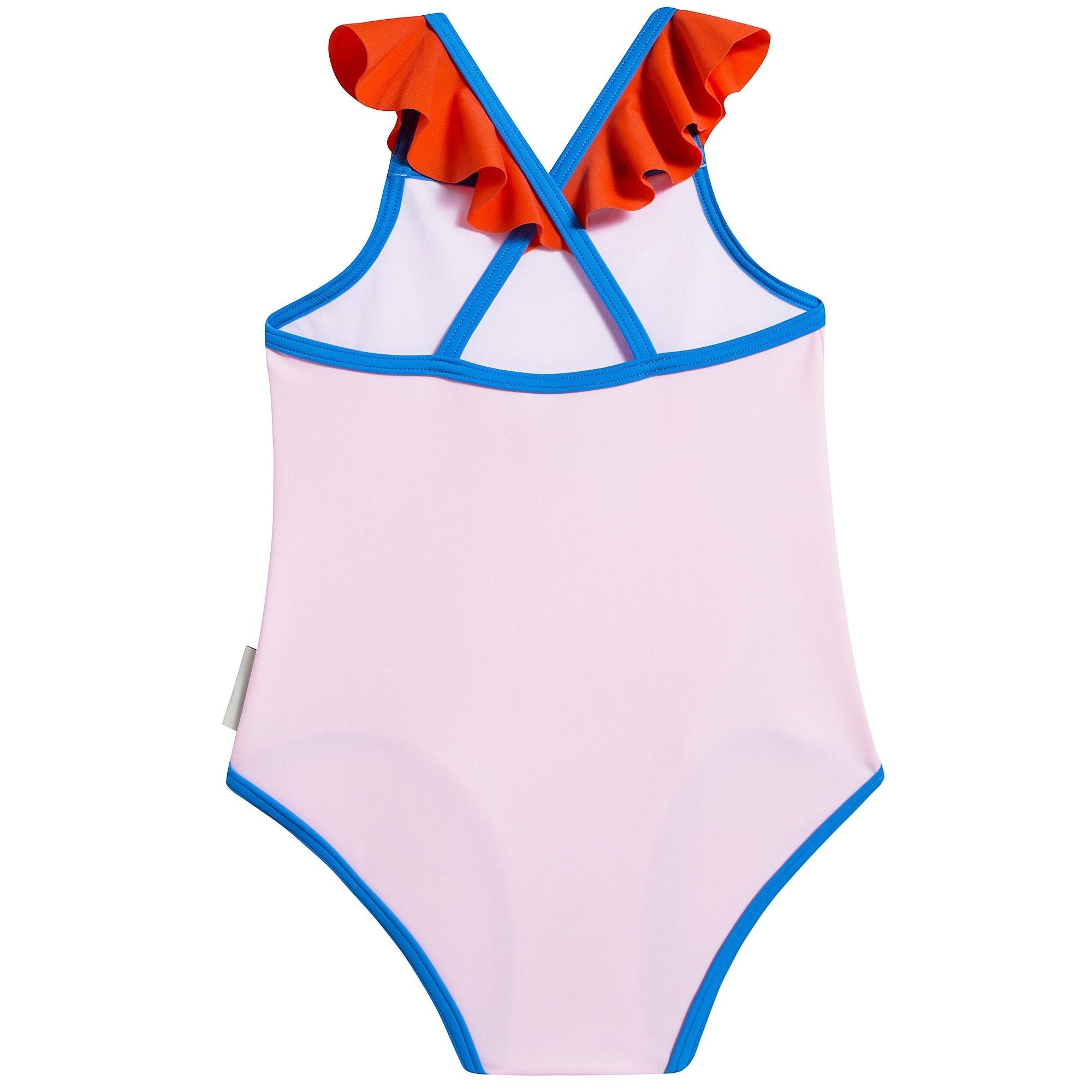 Girls Light Pink Polyamide Swimwear