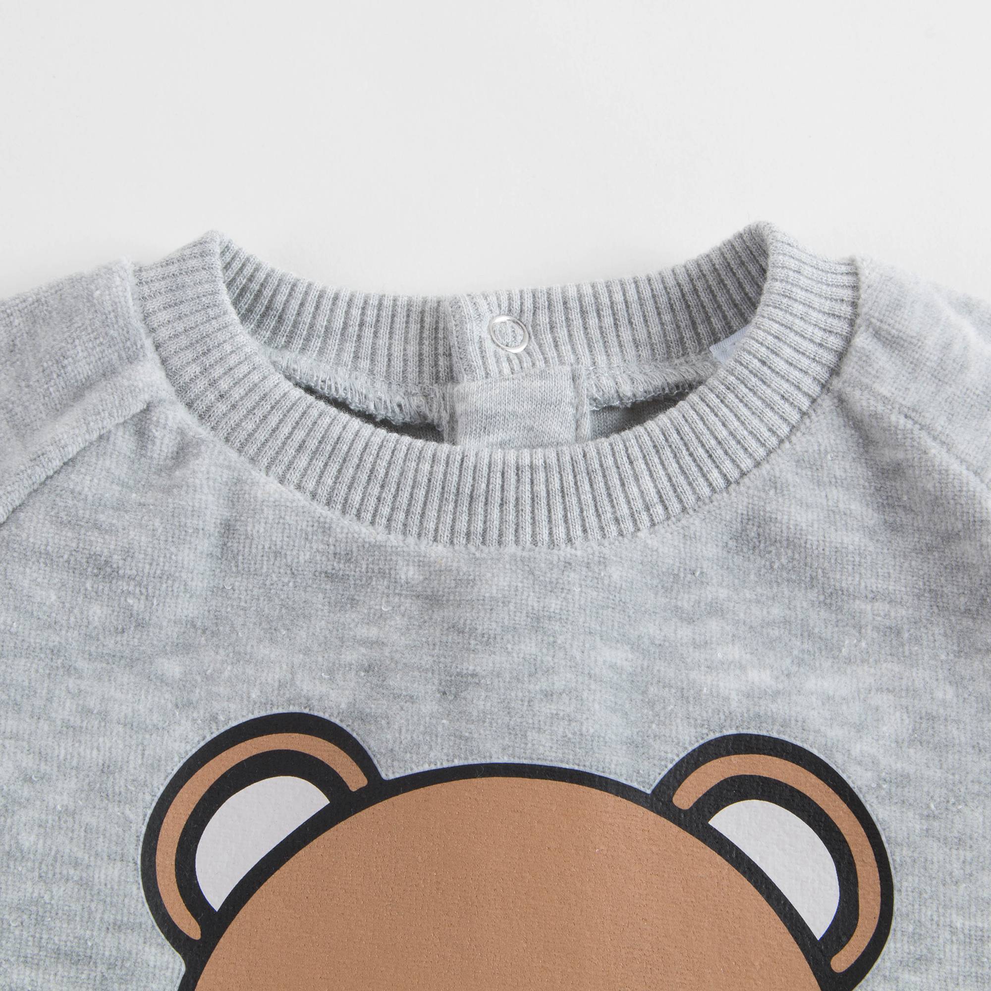 Baby Melange Grey Cotton Sets