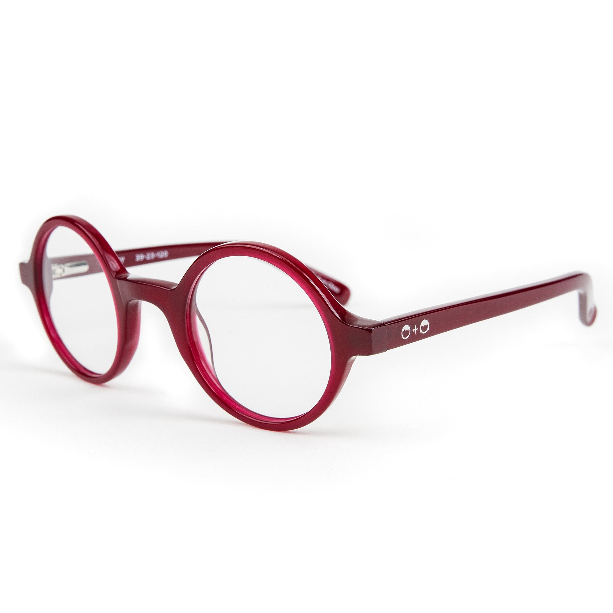 Harry' Dark Red  Optical Glasses