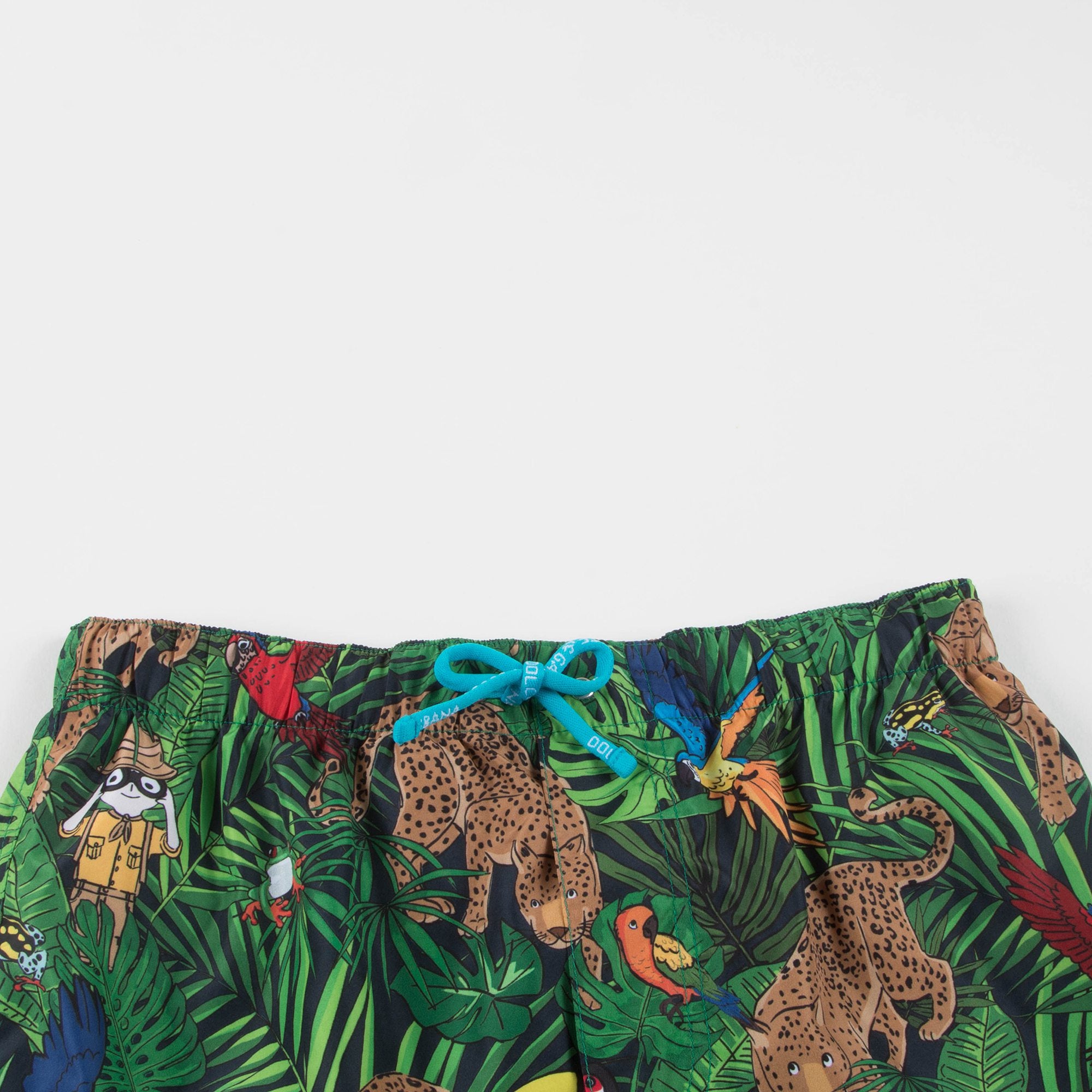 Boys Green Safari Print Baby Shortie