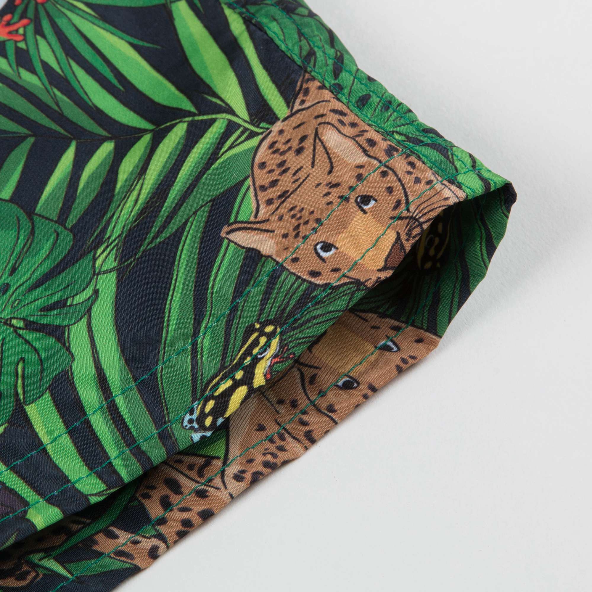 Boys Green Safari Print Baby Shortie
