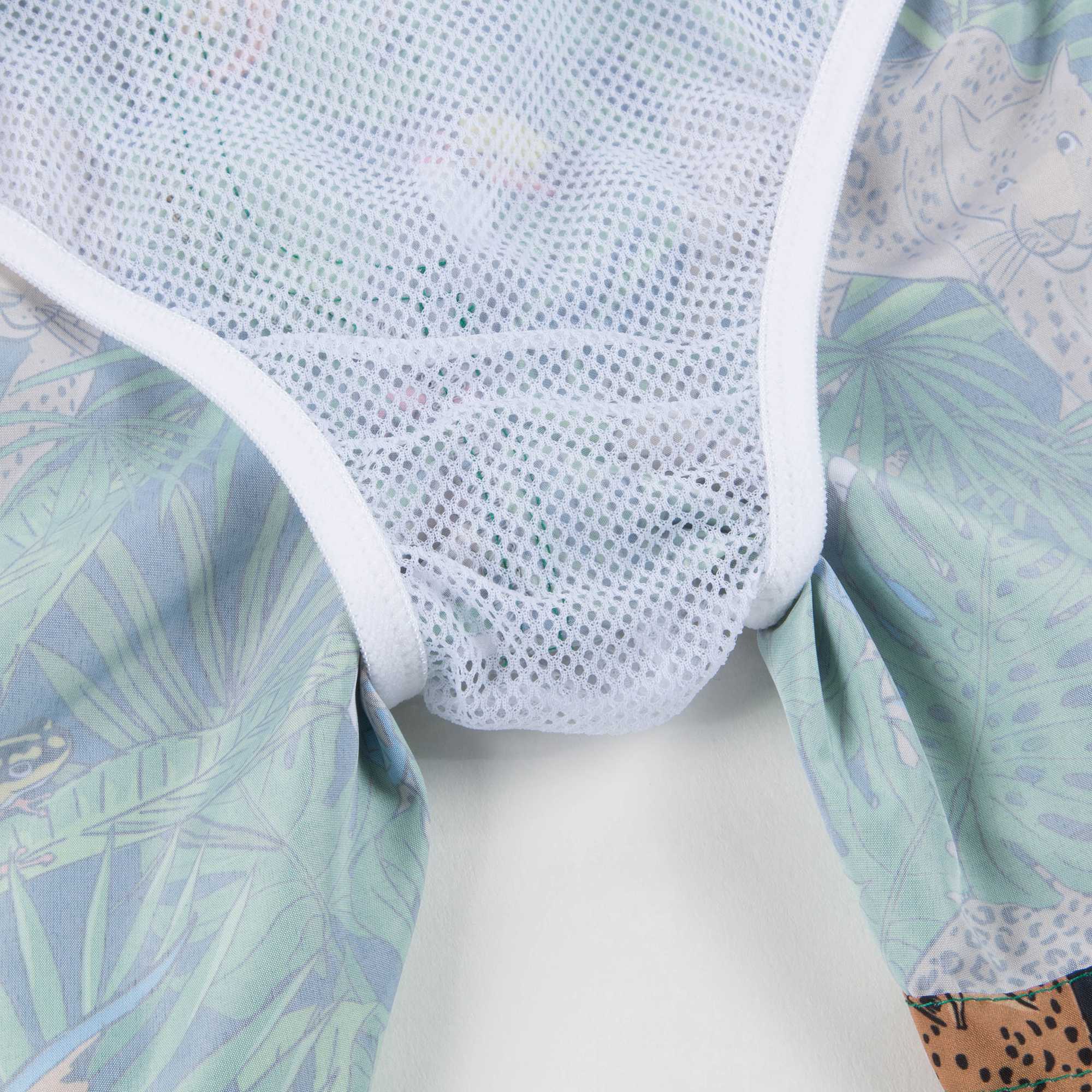 Boys Green Safari Print Baby Shortie