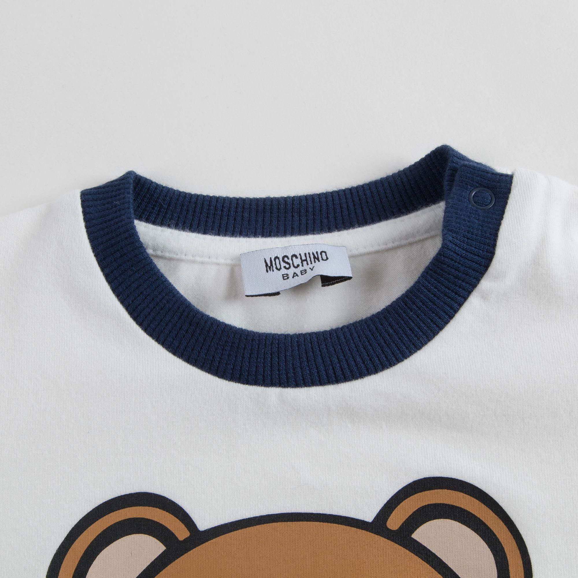 Baby Boys White & Blue Cotton Sets