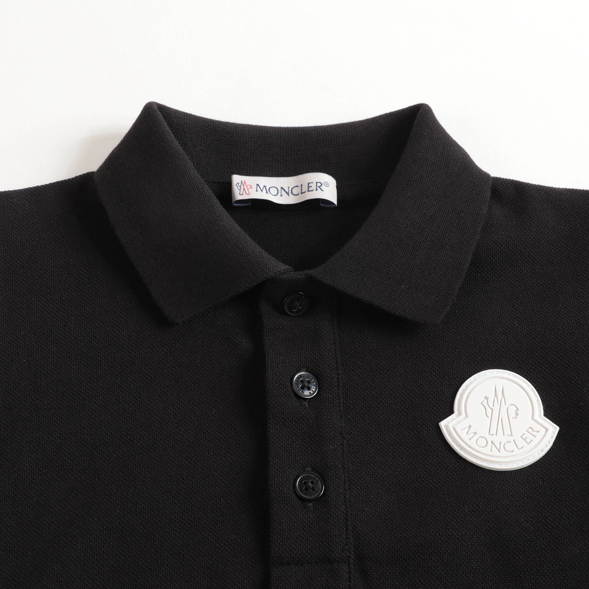 Baby Boys Black Cotton Polo Shirt