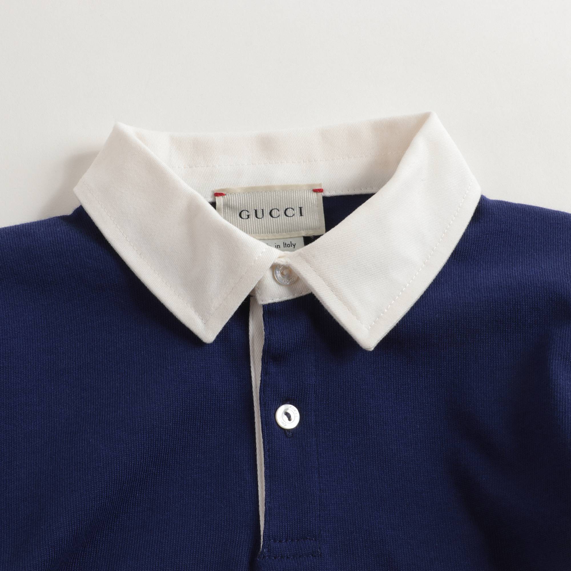 Baby Boys Blue Logo Cotton Top