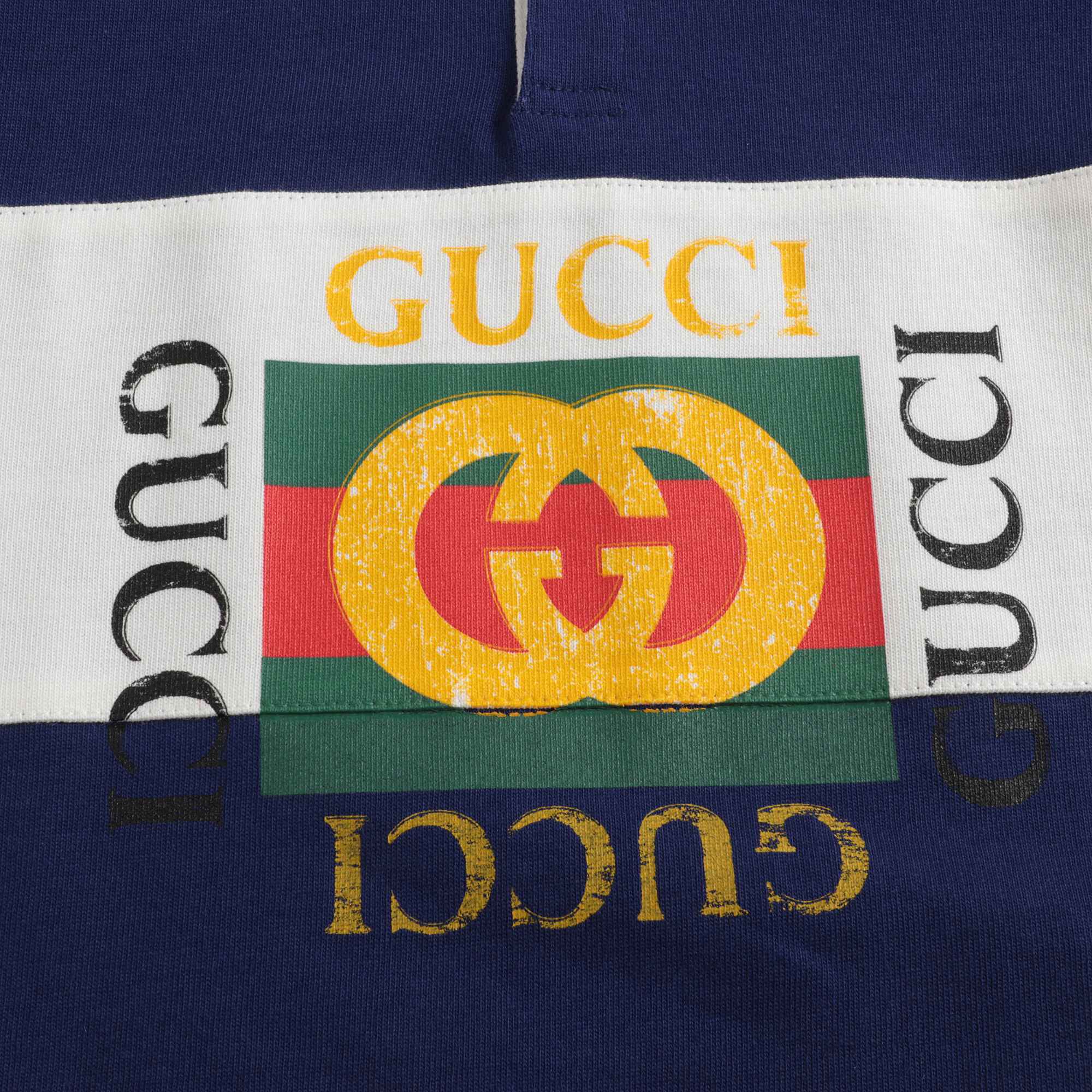Baby Boys Blue Logo Cotton Top