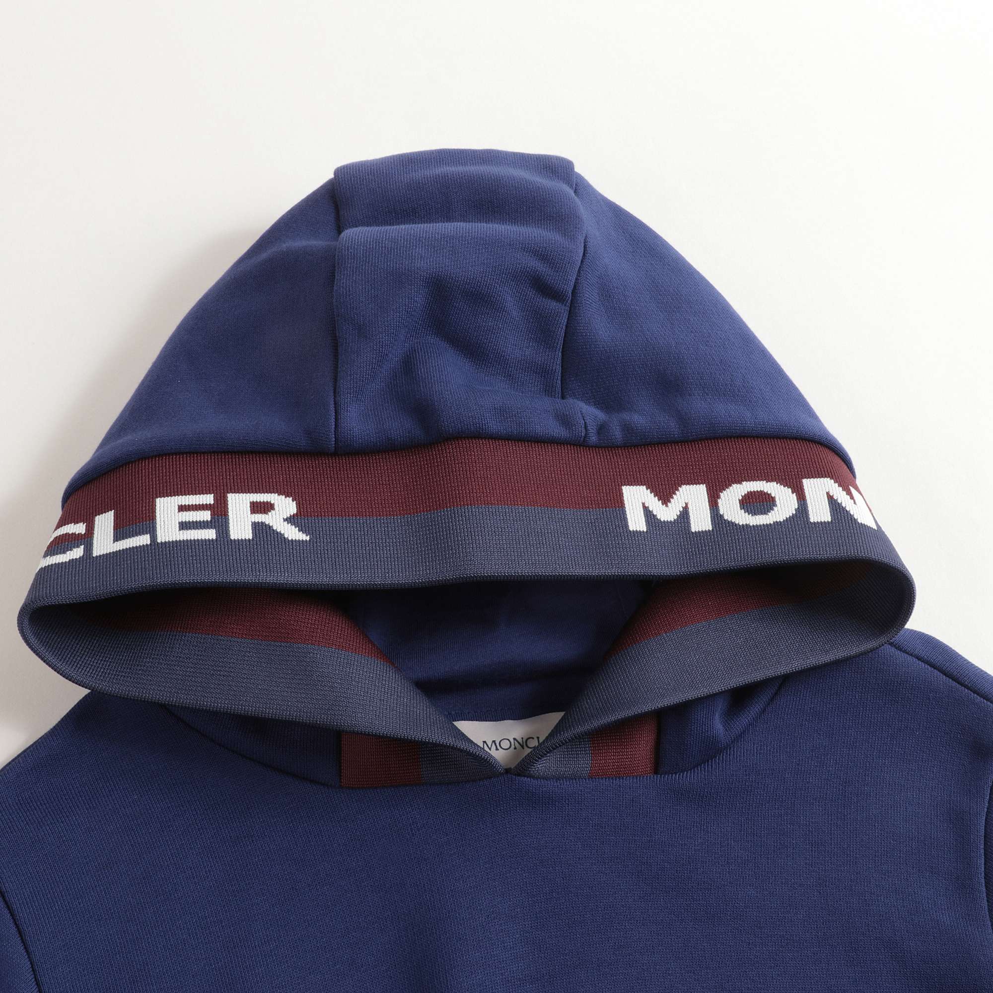 Boys Dark Blue Hooded Cotton Sweatshirt