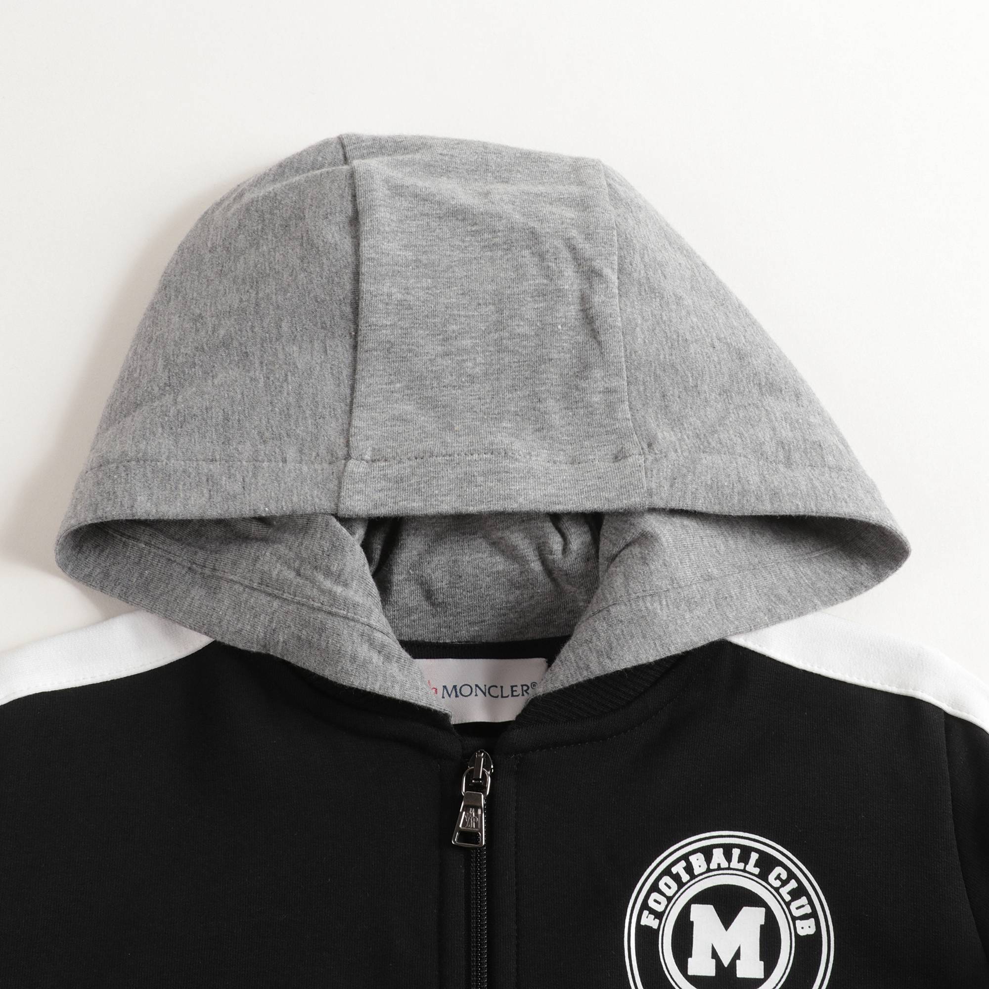 Baby Boys Black Hooded Cotton Cardigan