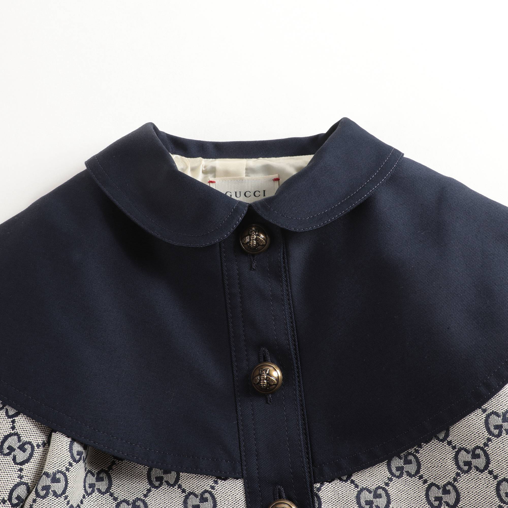 Baby Girls Blue GG Coat