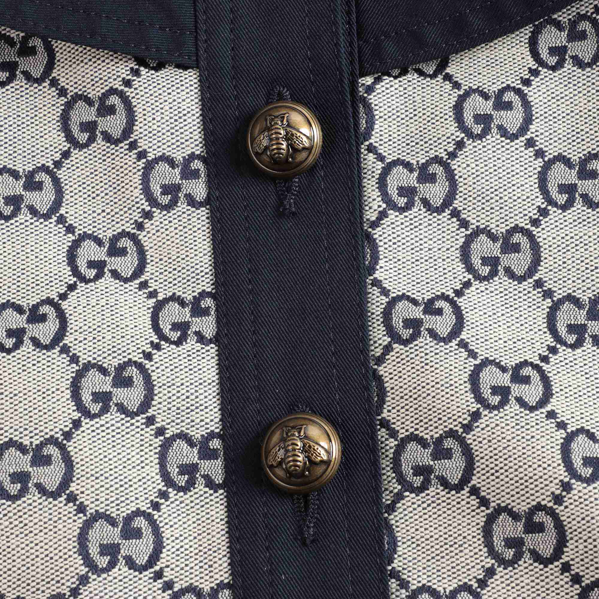 Baby Girls Blue GG Coat