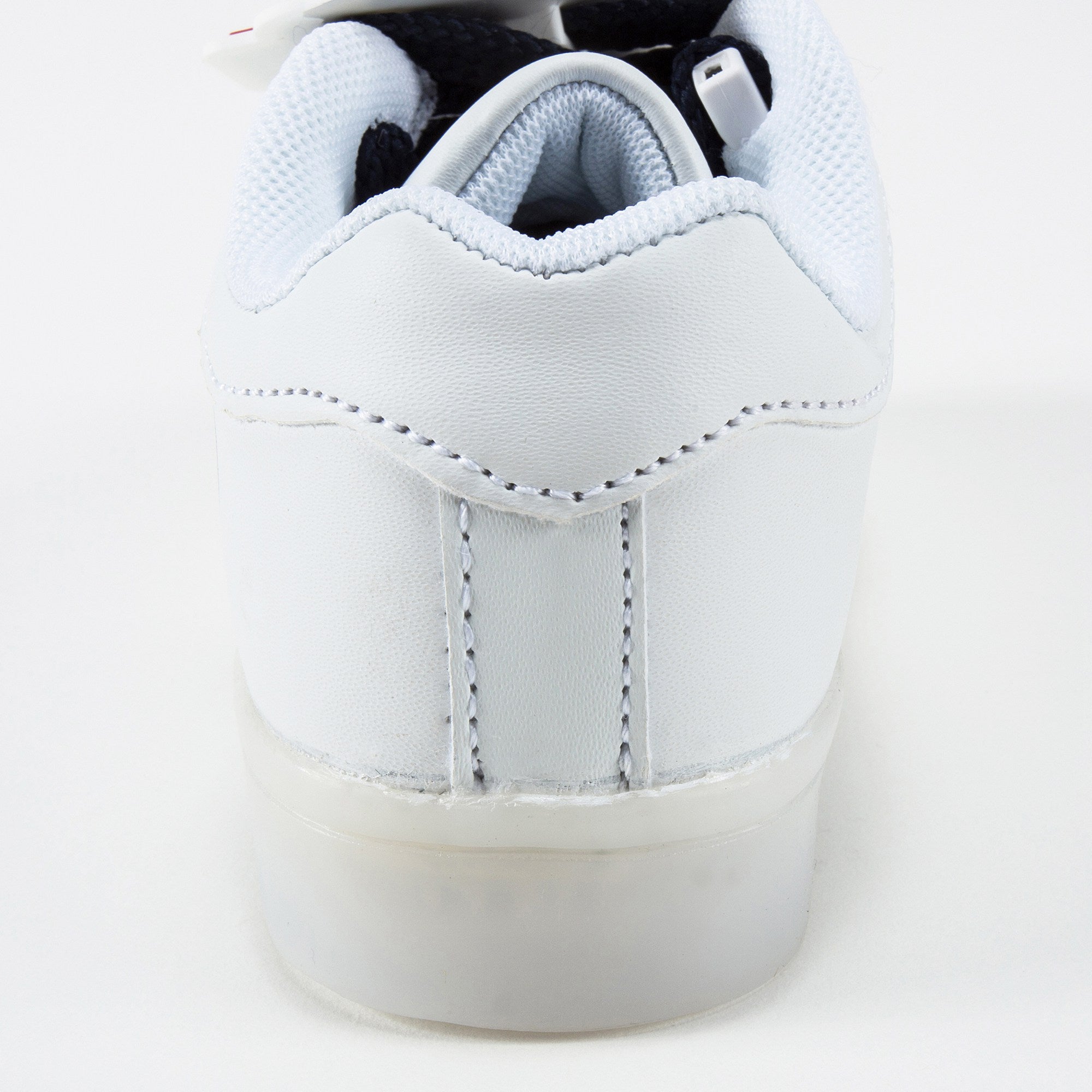 Boys White Flashing Sneakers