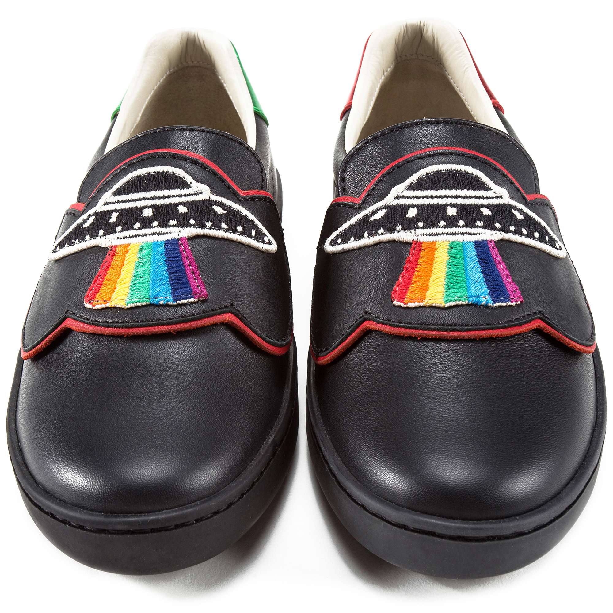 Boys & Girls Black Rainbow Shoes