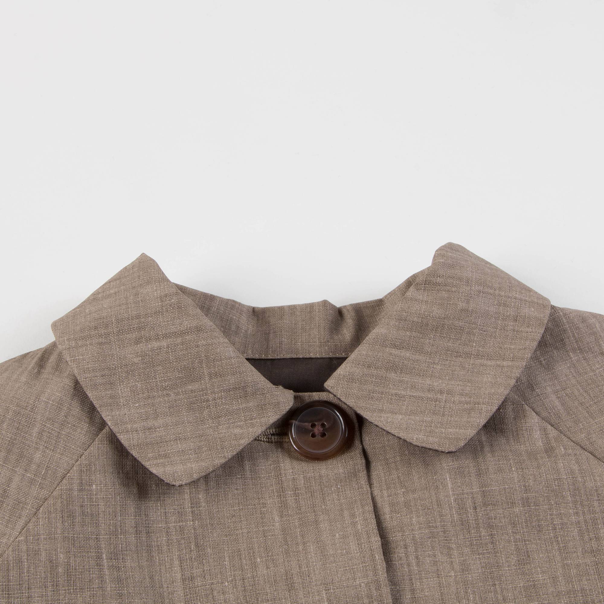 Boys & Girls Sand Linen Woven Coat