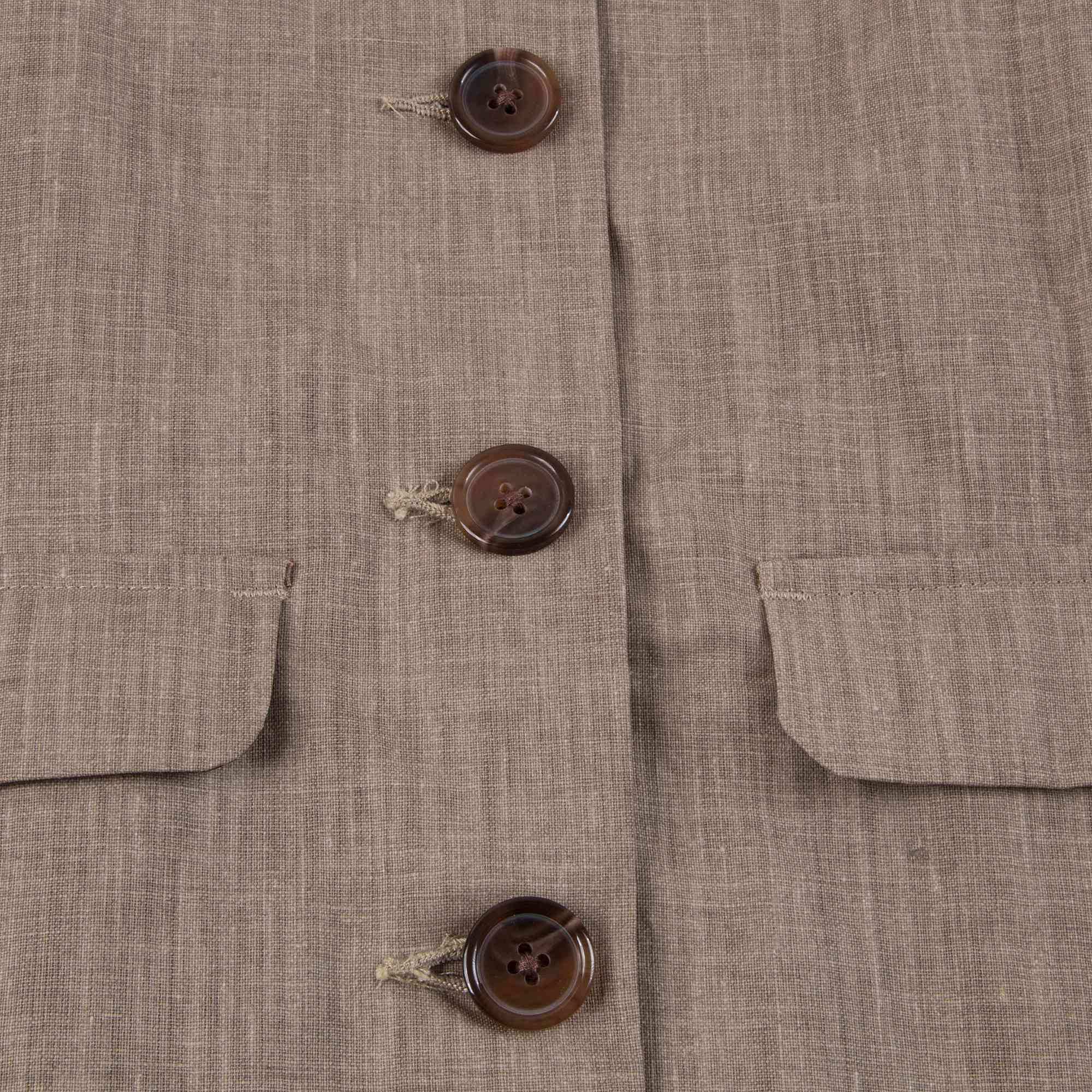 Boys & Girls Sand Linen Woven Coat