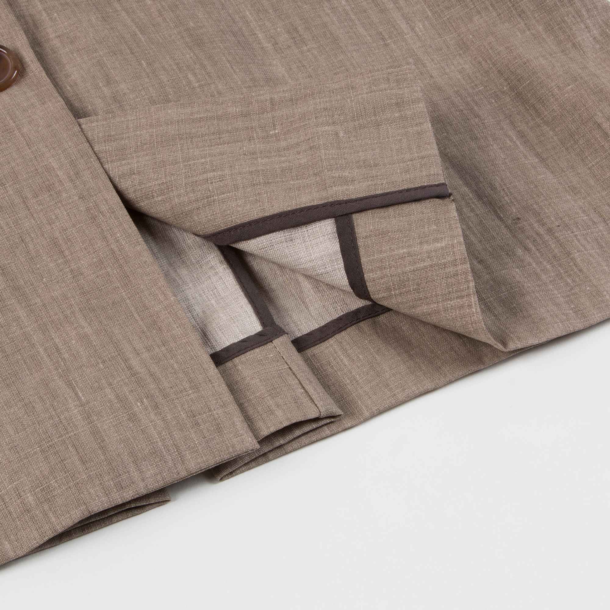 Boys & Girls Sand Linen Woven Coat