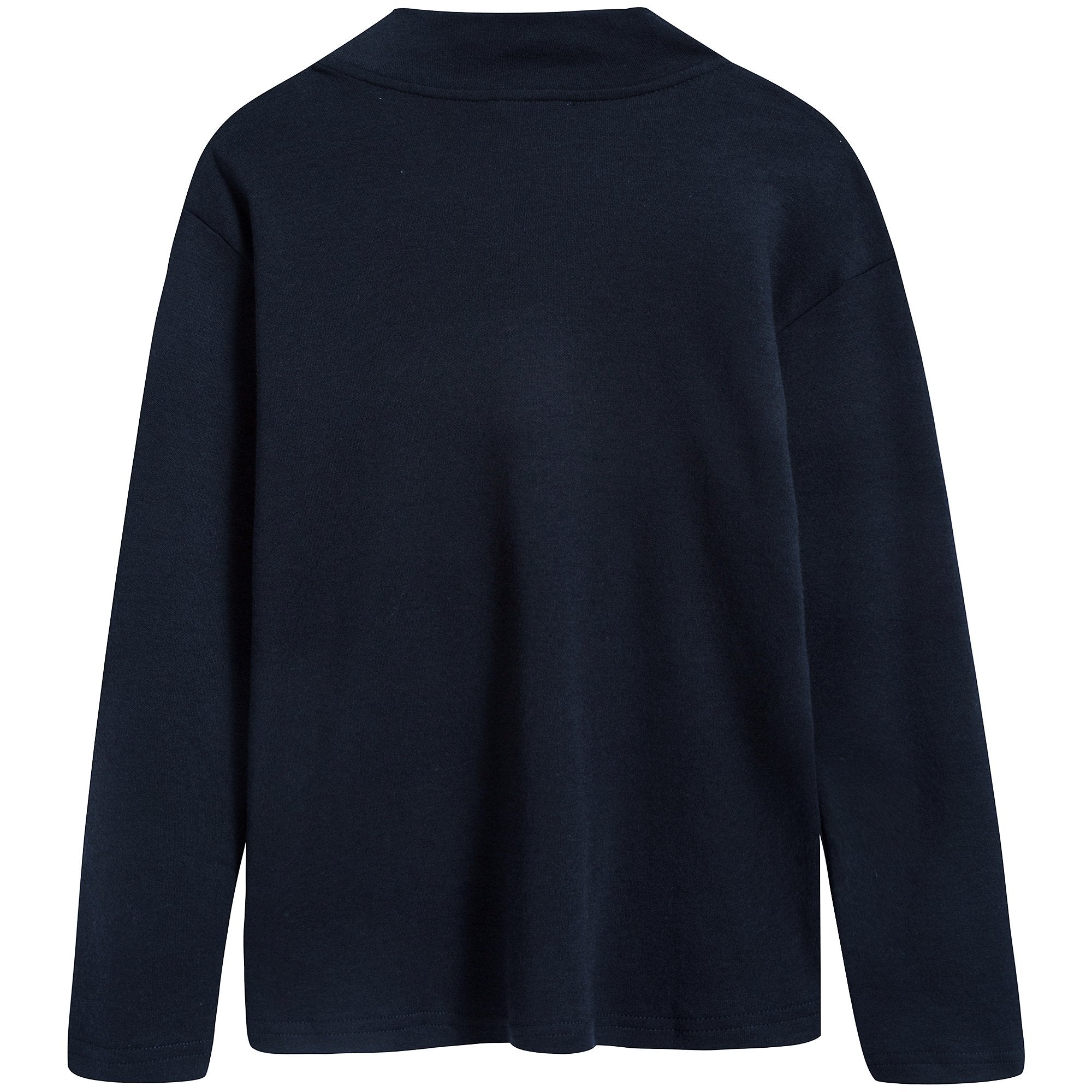 Boys Dark Blue Cotton T-shirt