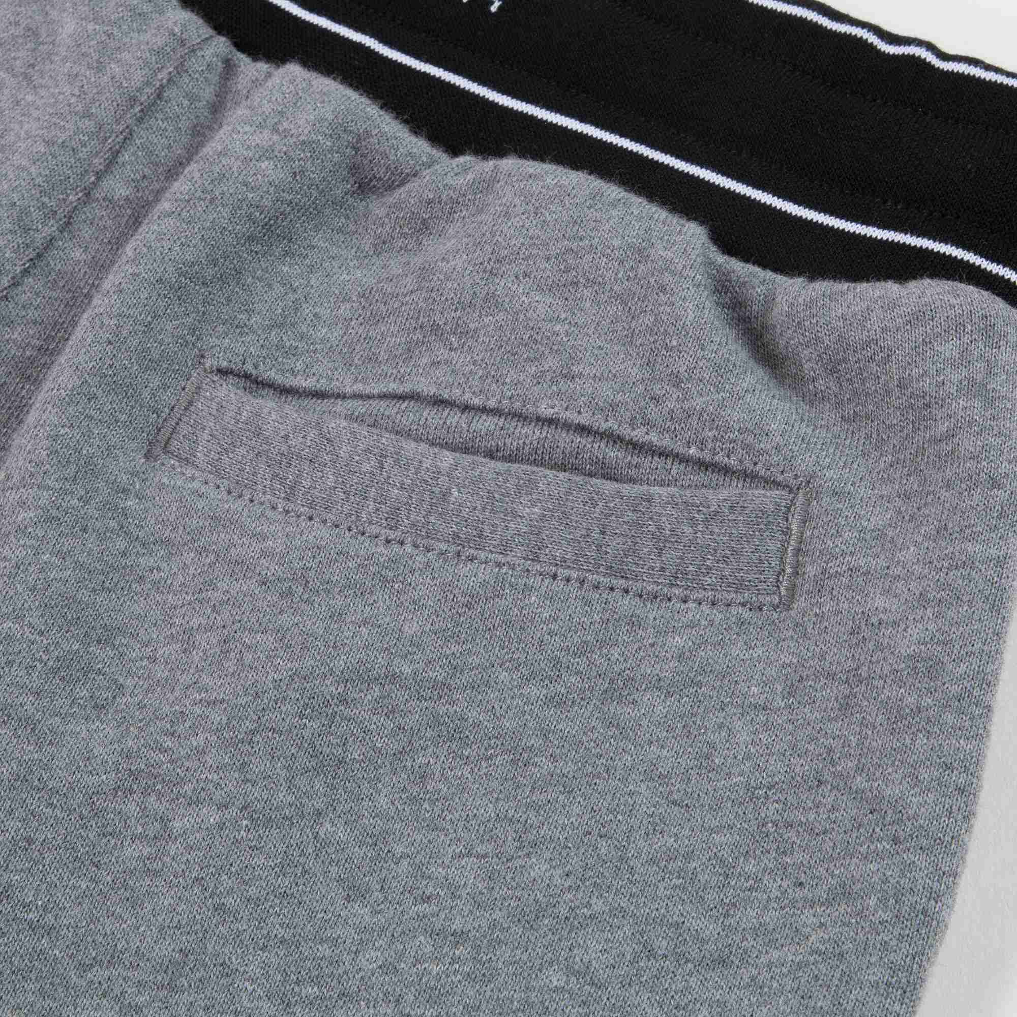 Boys Grey Logo Joggers