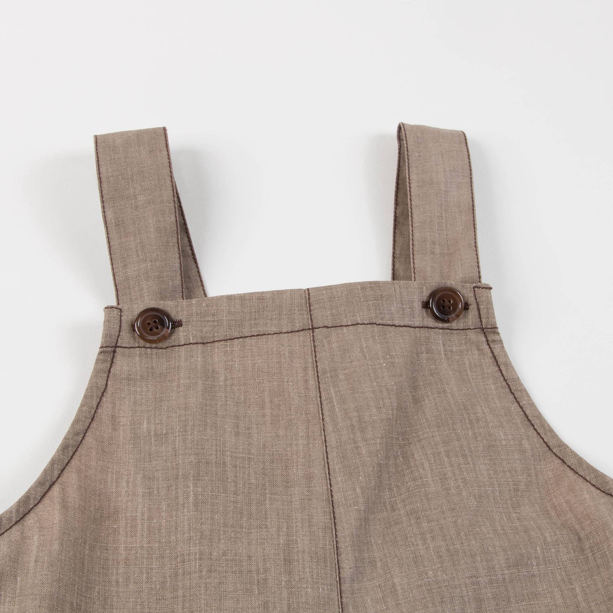 Boys & Girls Sand Woven Dungaree