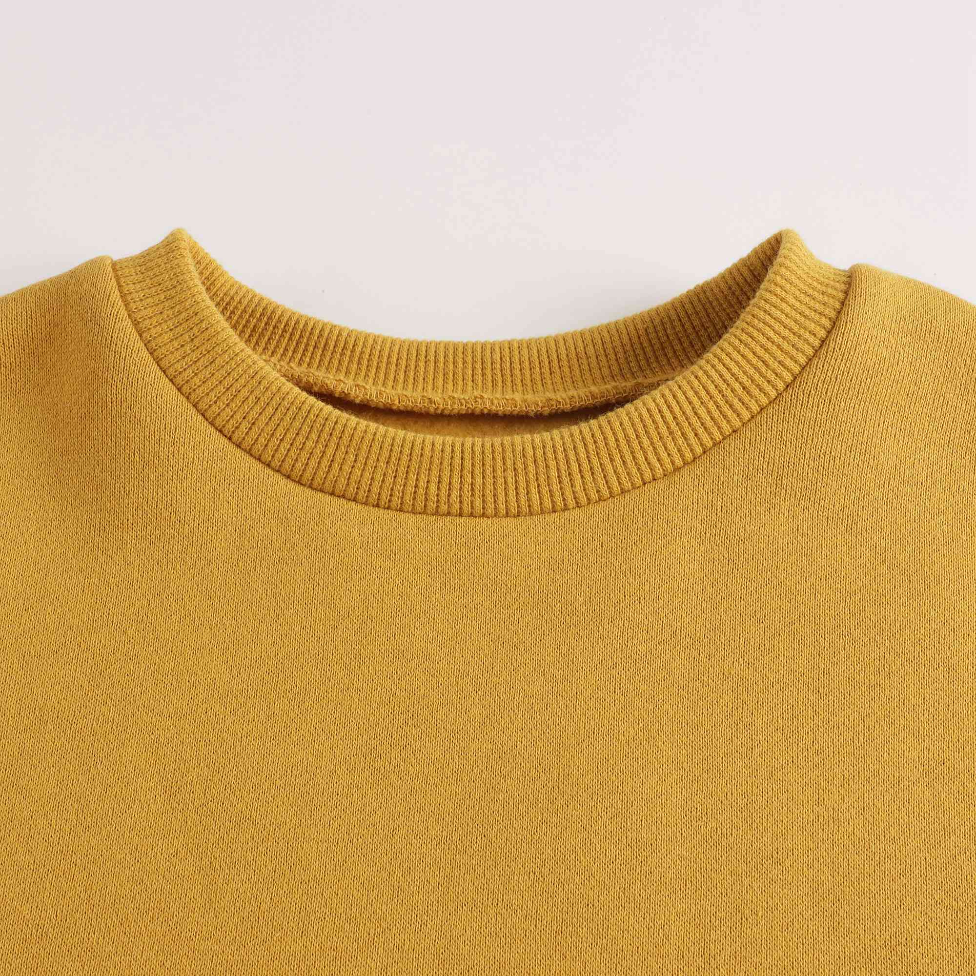 Boys & Girls Yellow Cotton Sweatshirt