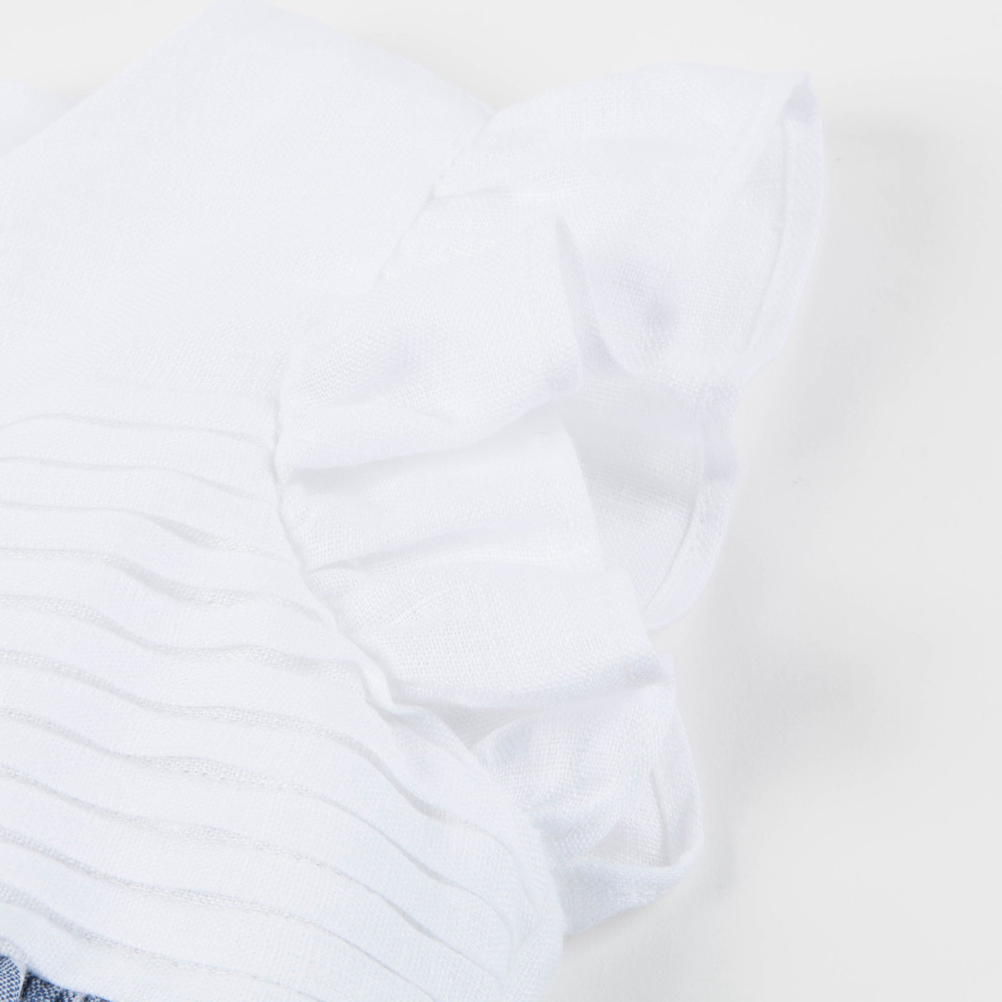 Baby Girls Electric Blue & White Dress