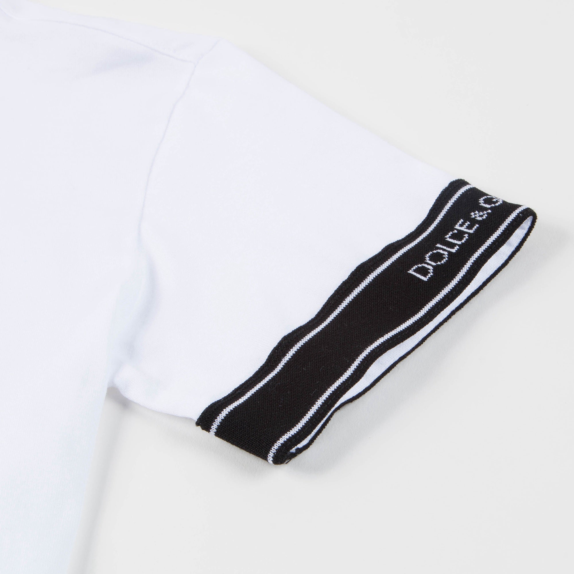 Boys White Logo Cotton T-shirt