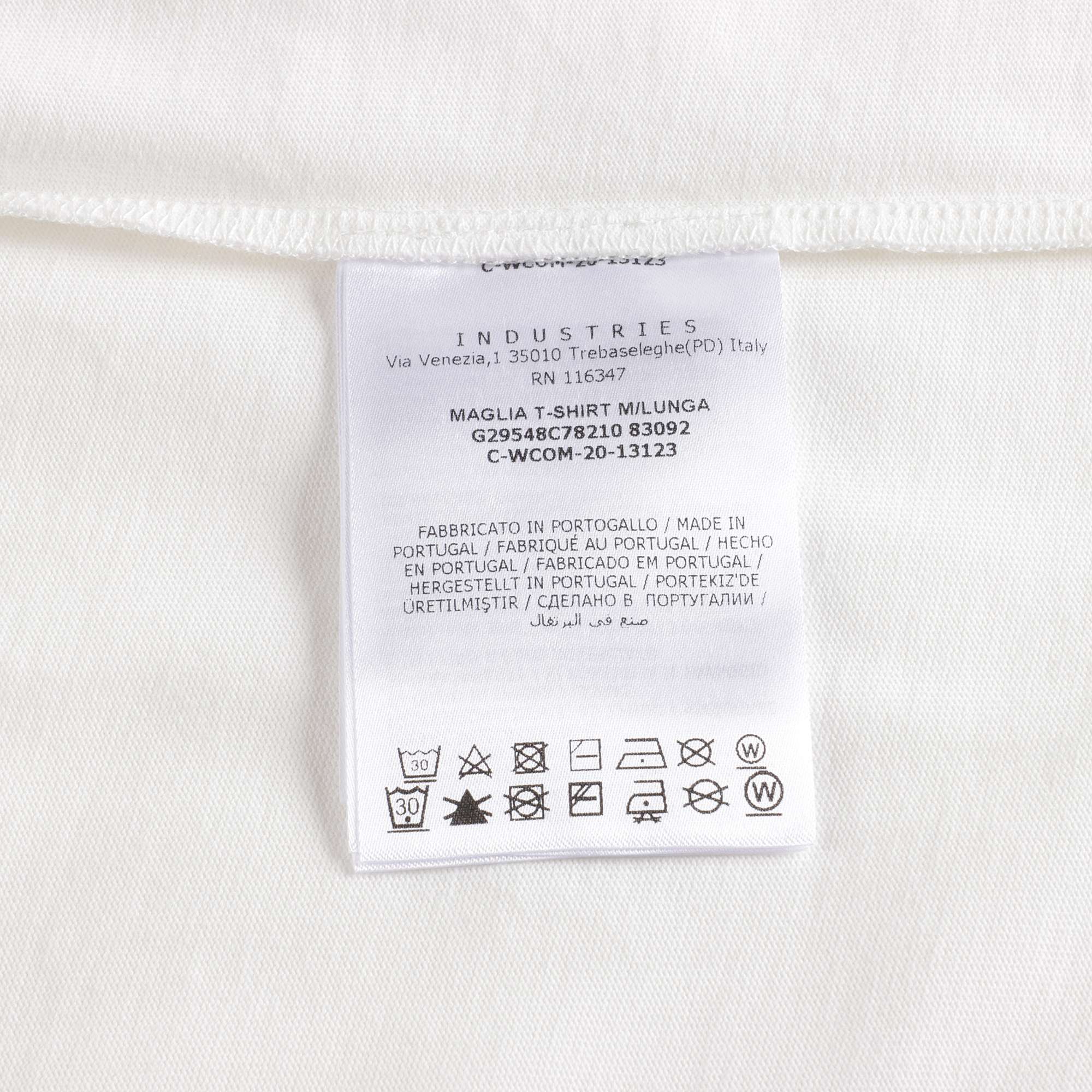Boys & Girls White Logo Cotton T-Shirt