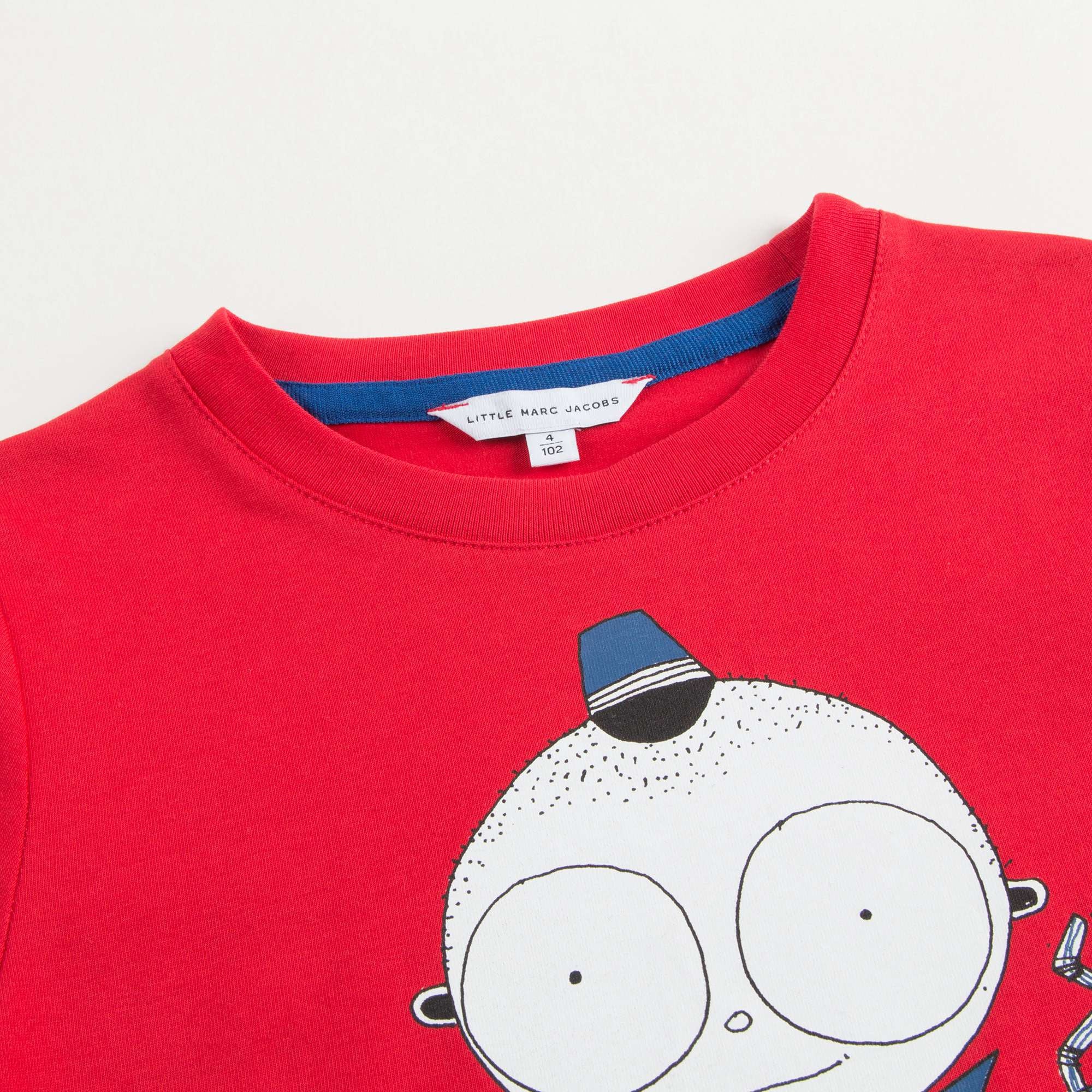 Boys Red Cotton T-Shirt