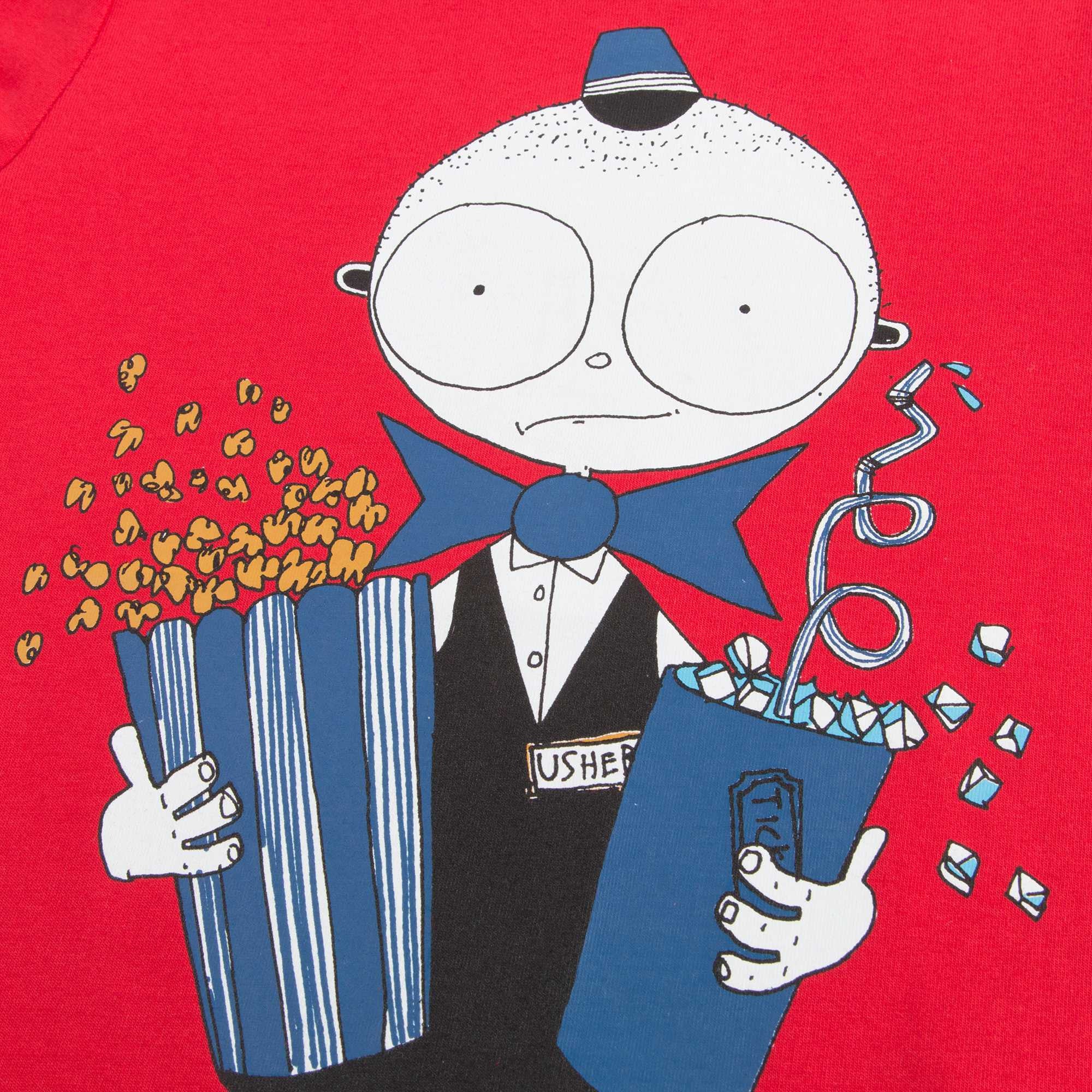 Boys Red Cotton T-Shirt
