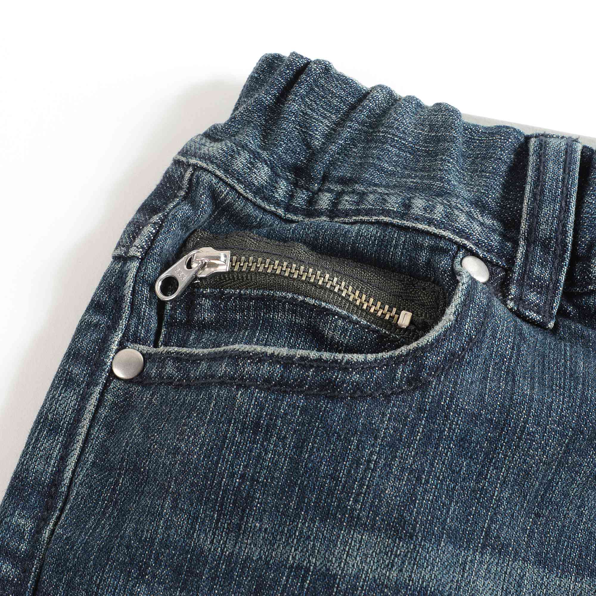 Boys &Girls Navy Denim Trousers