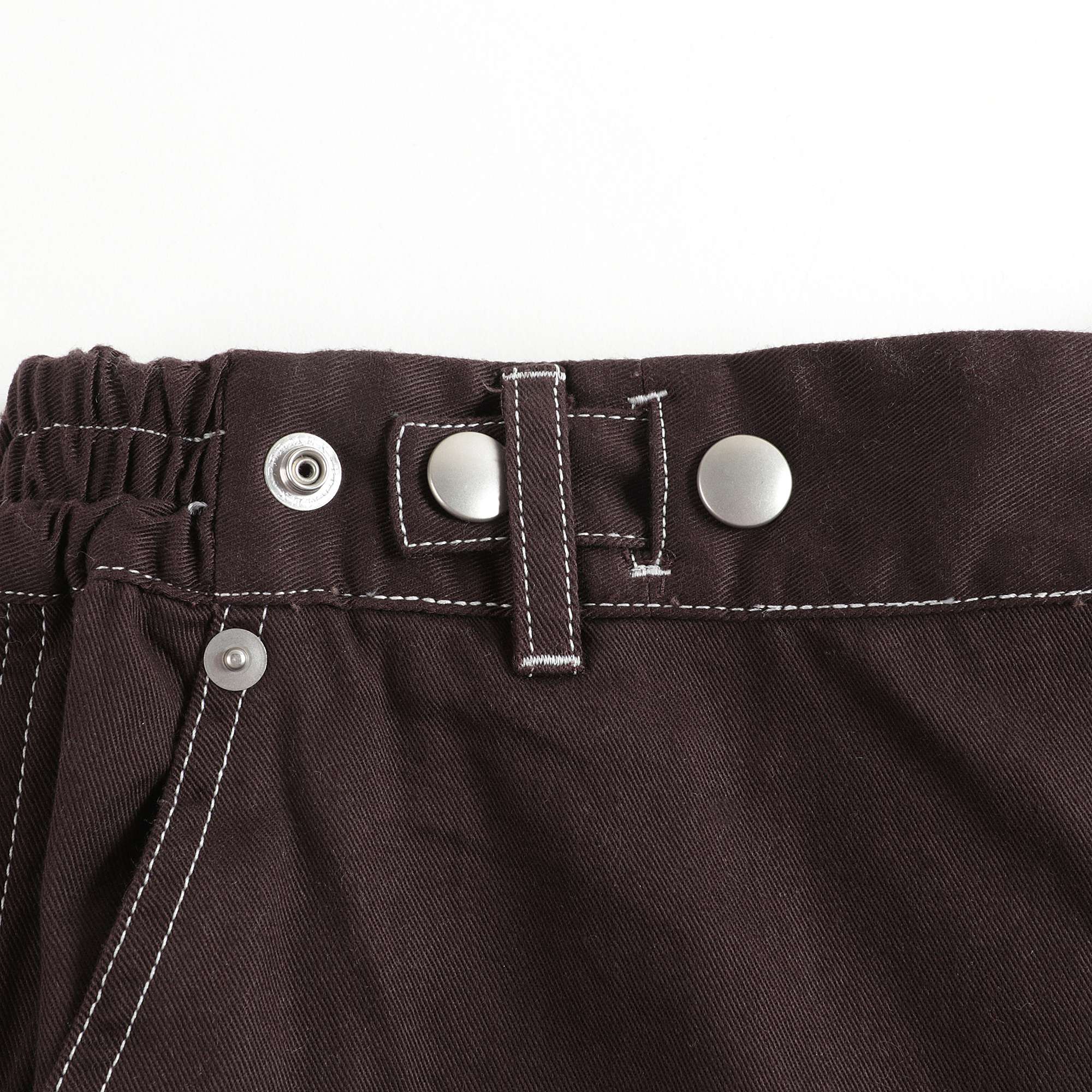 Boys & Girls Dark Brown Cotton Trousers