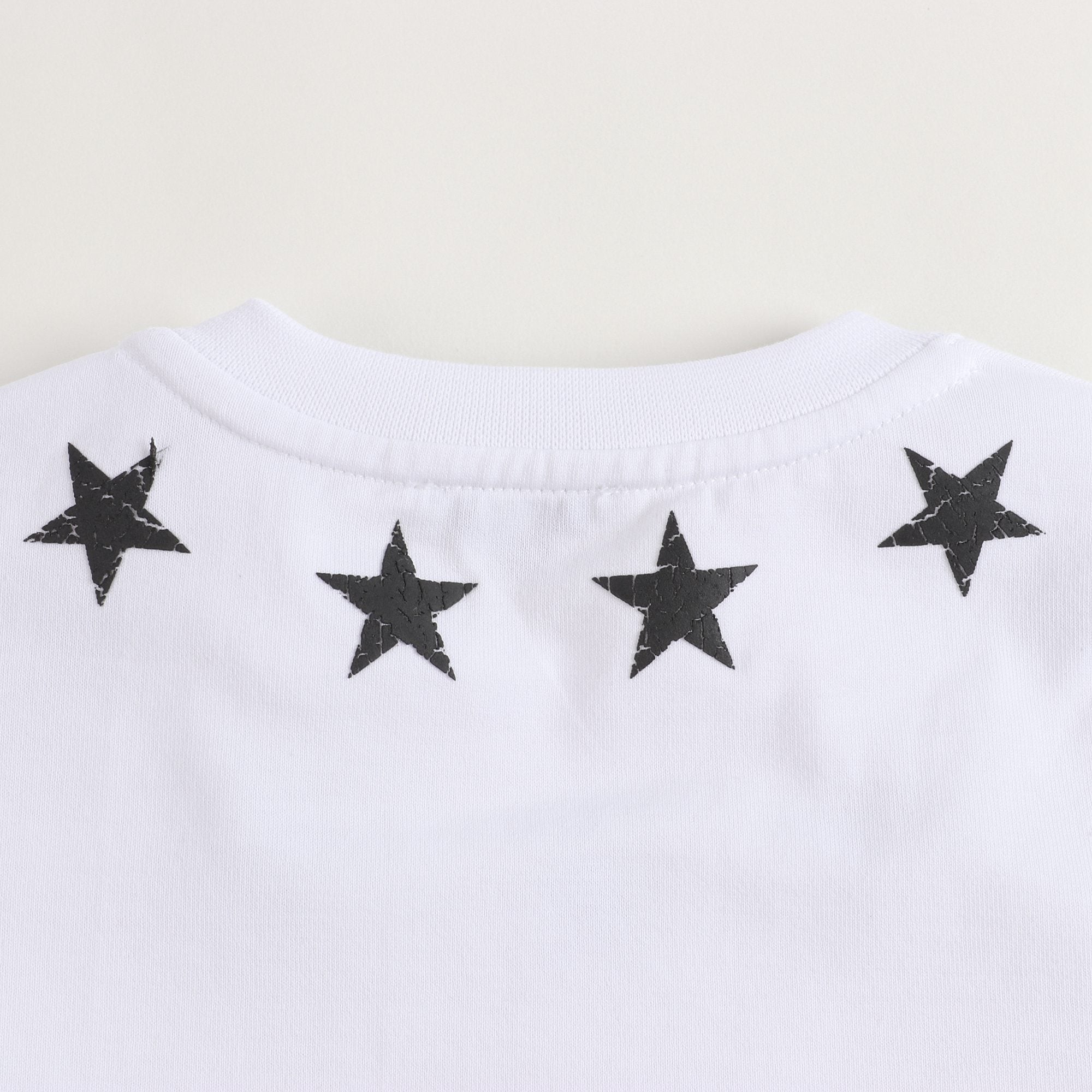 Baby Boys White Star Cotton T-shirt