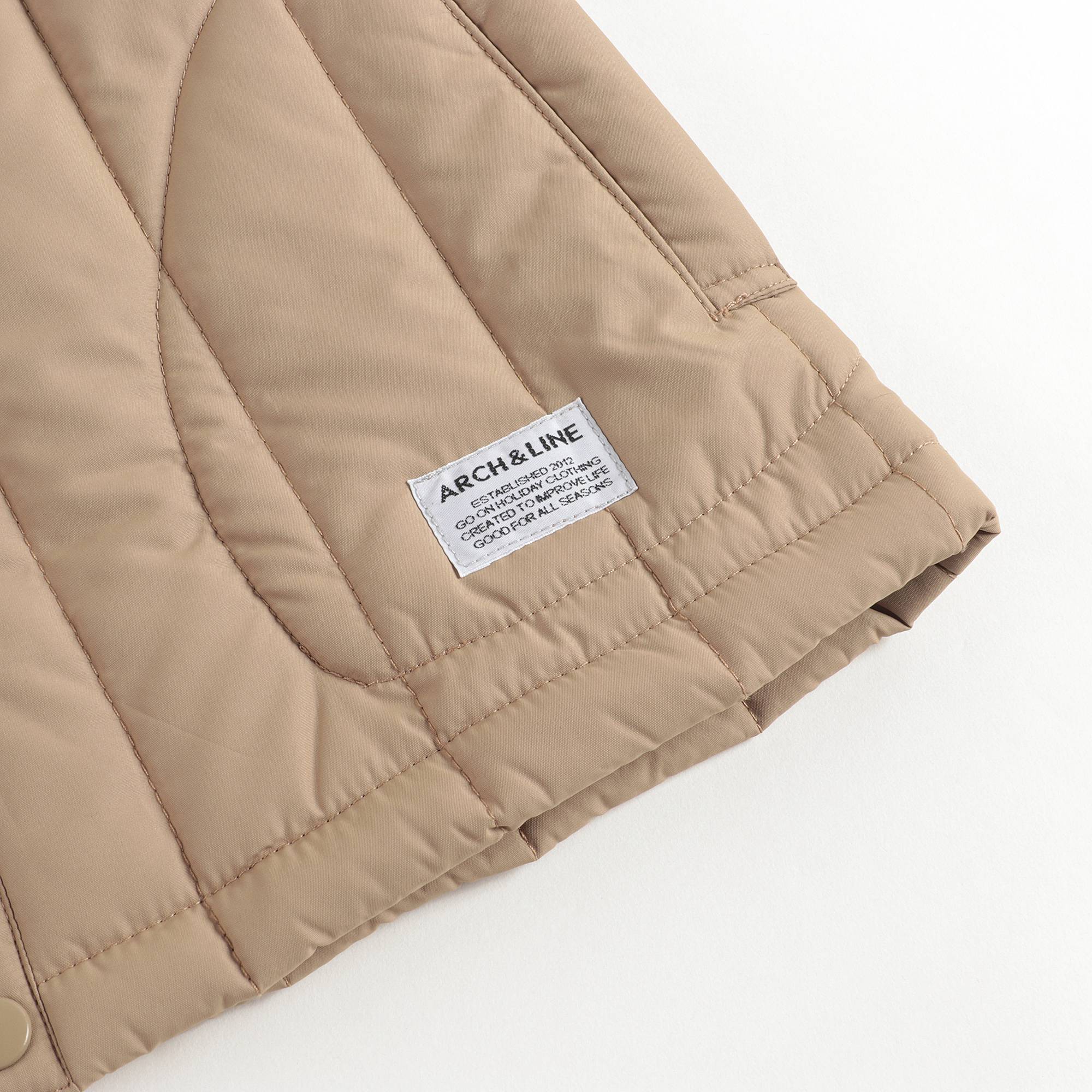 Boys & Girls Beige Striped Jacket
