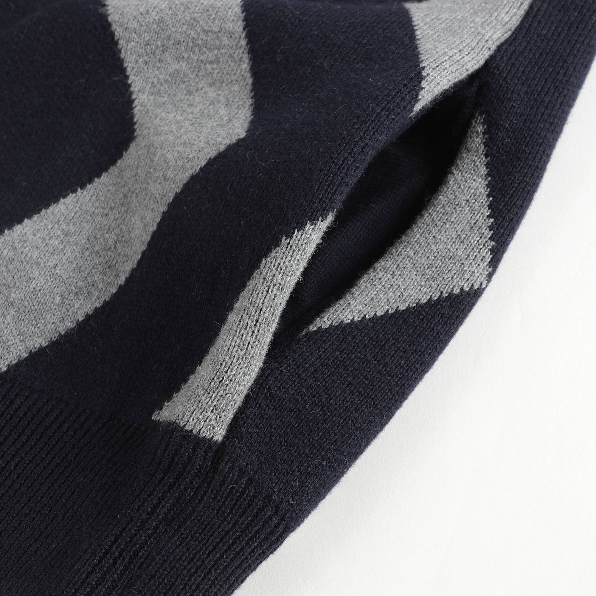 Boys & Girls Grey Striped Cotton Cardigan
