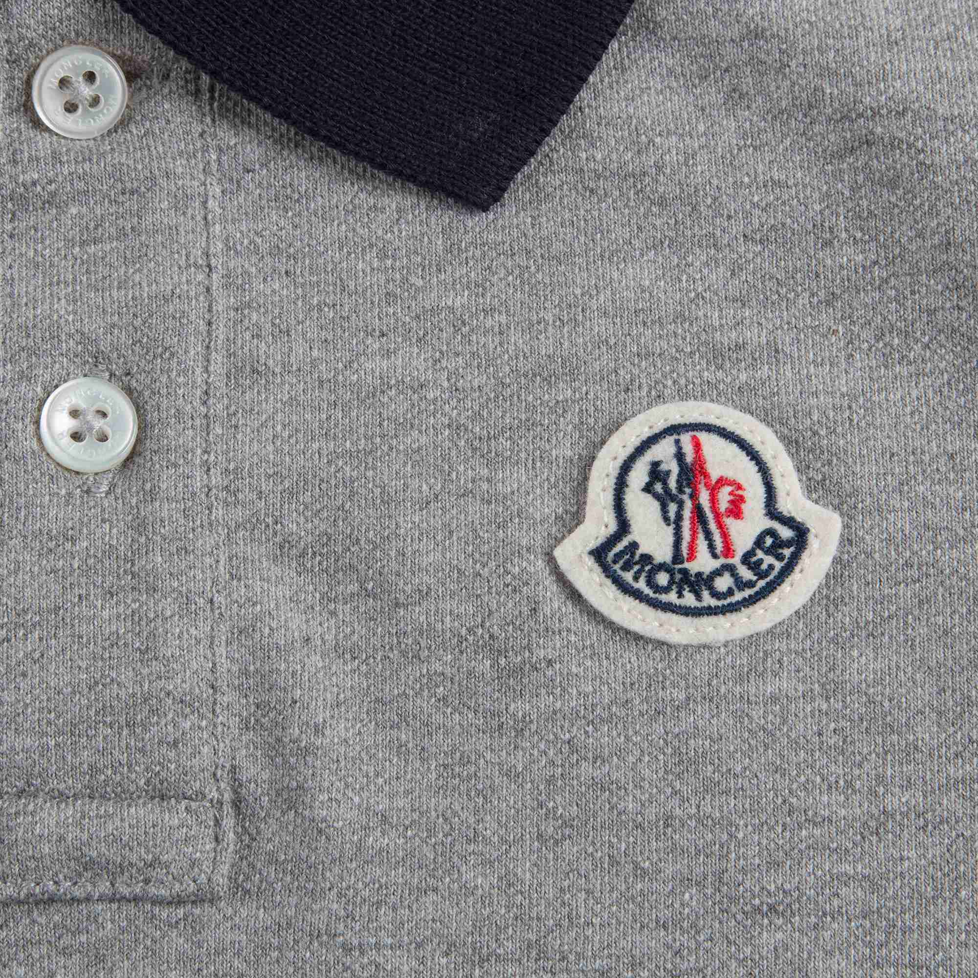 Baby Boys Grey Cotton Polo Shirt