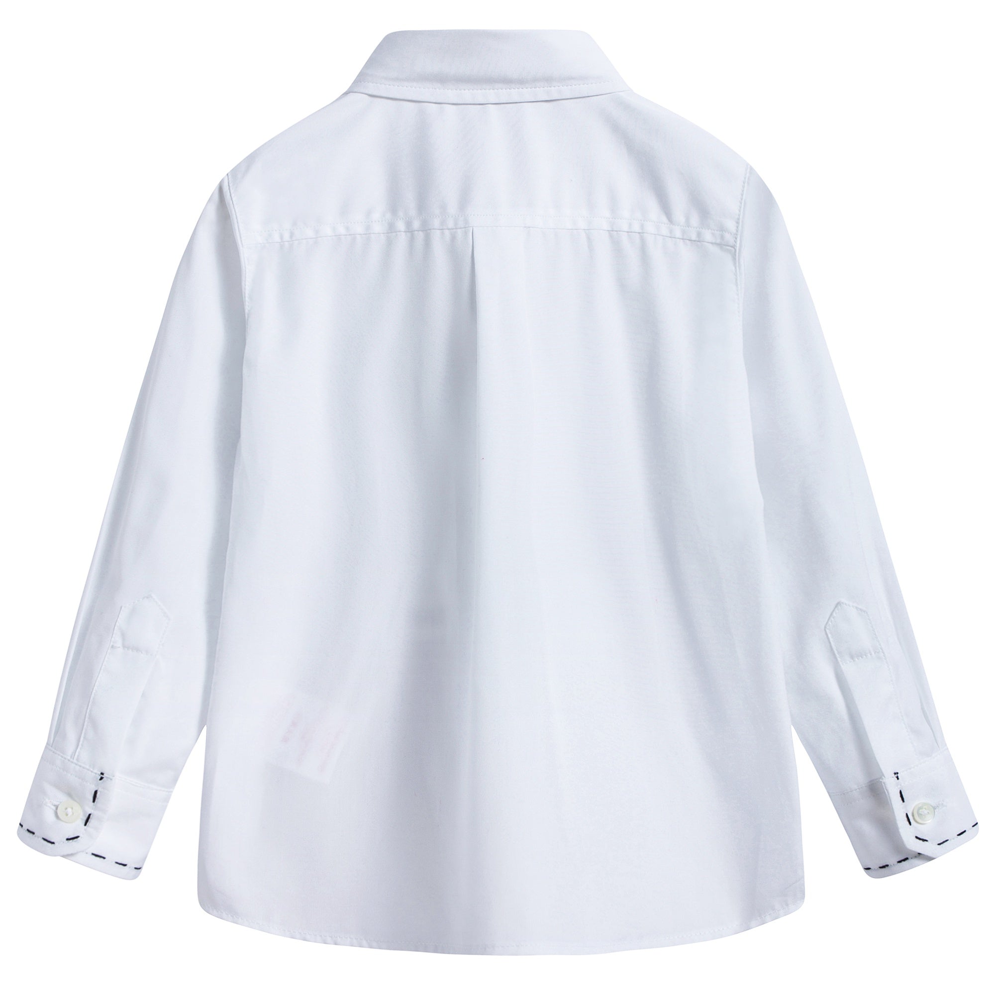 Baby Boys White Cotton T-shirt
