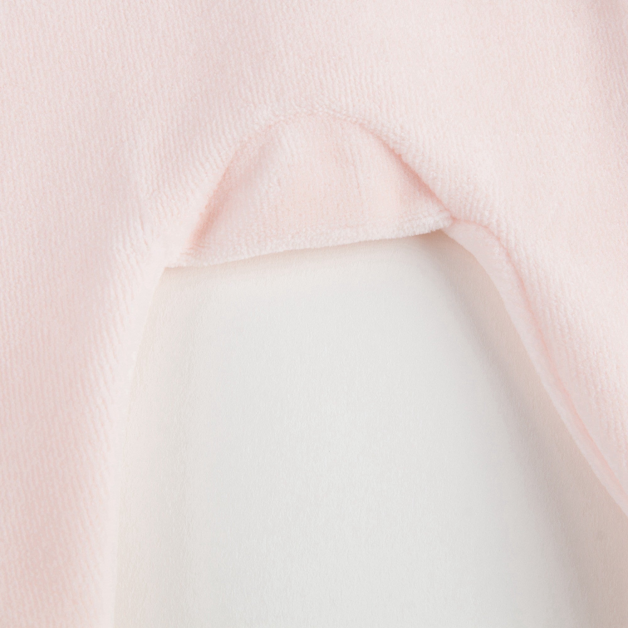 Baby Girls Pink Velour Babygrow
