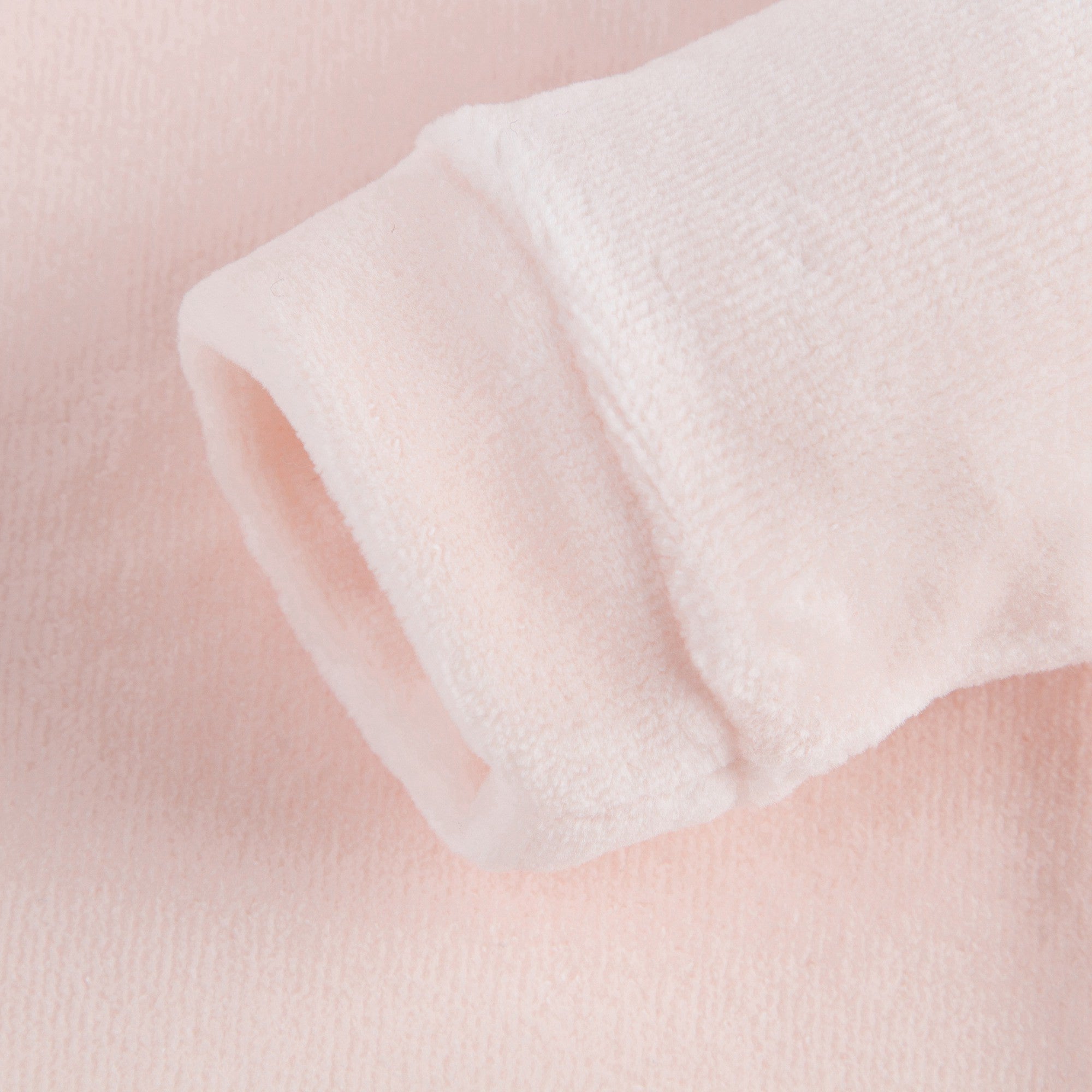 Baby Girls Pink Velour Babygrow
