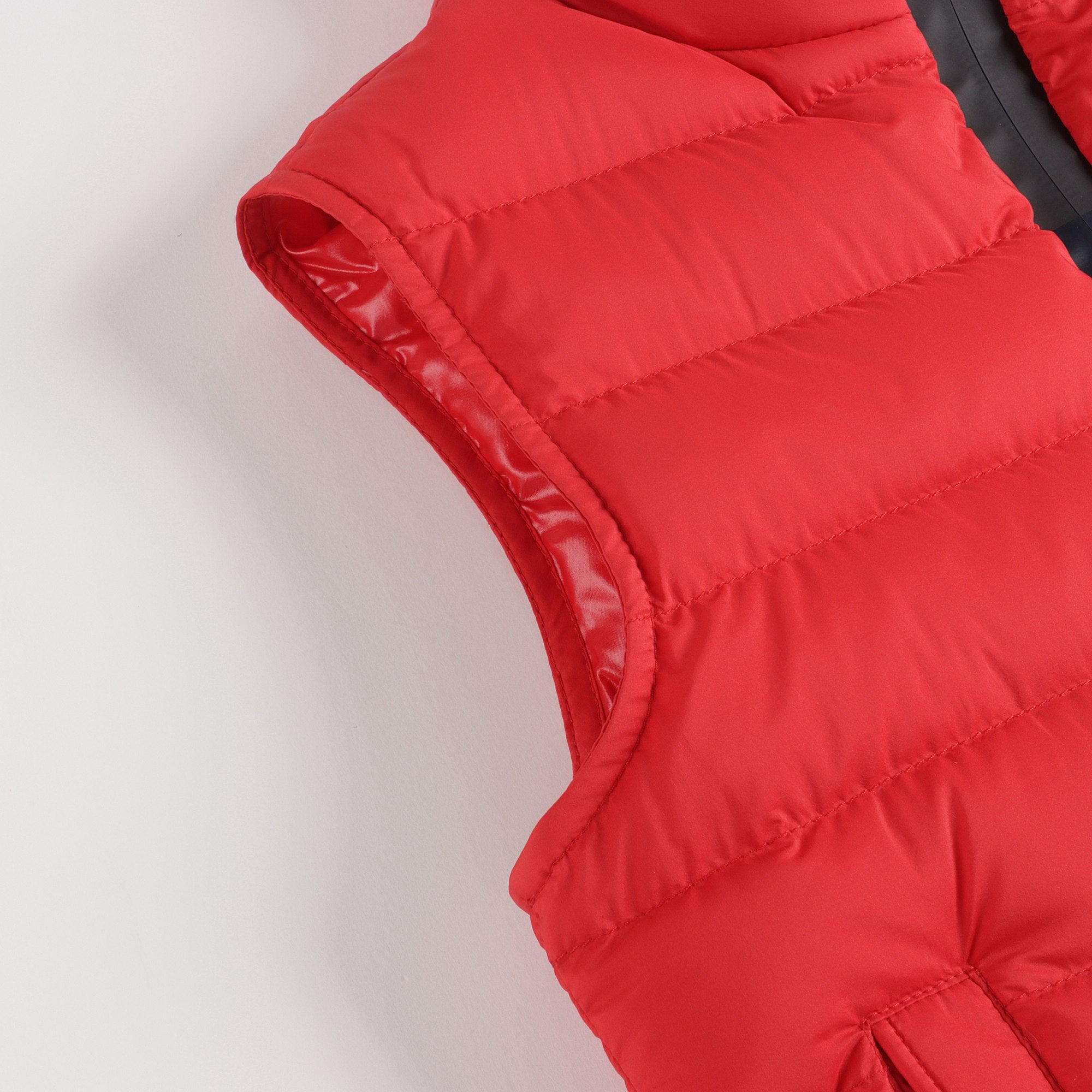 Boys Red "DAZIM" Padded Down Gilet