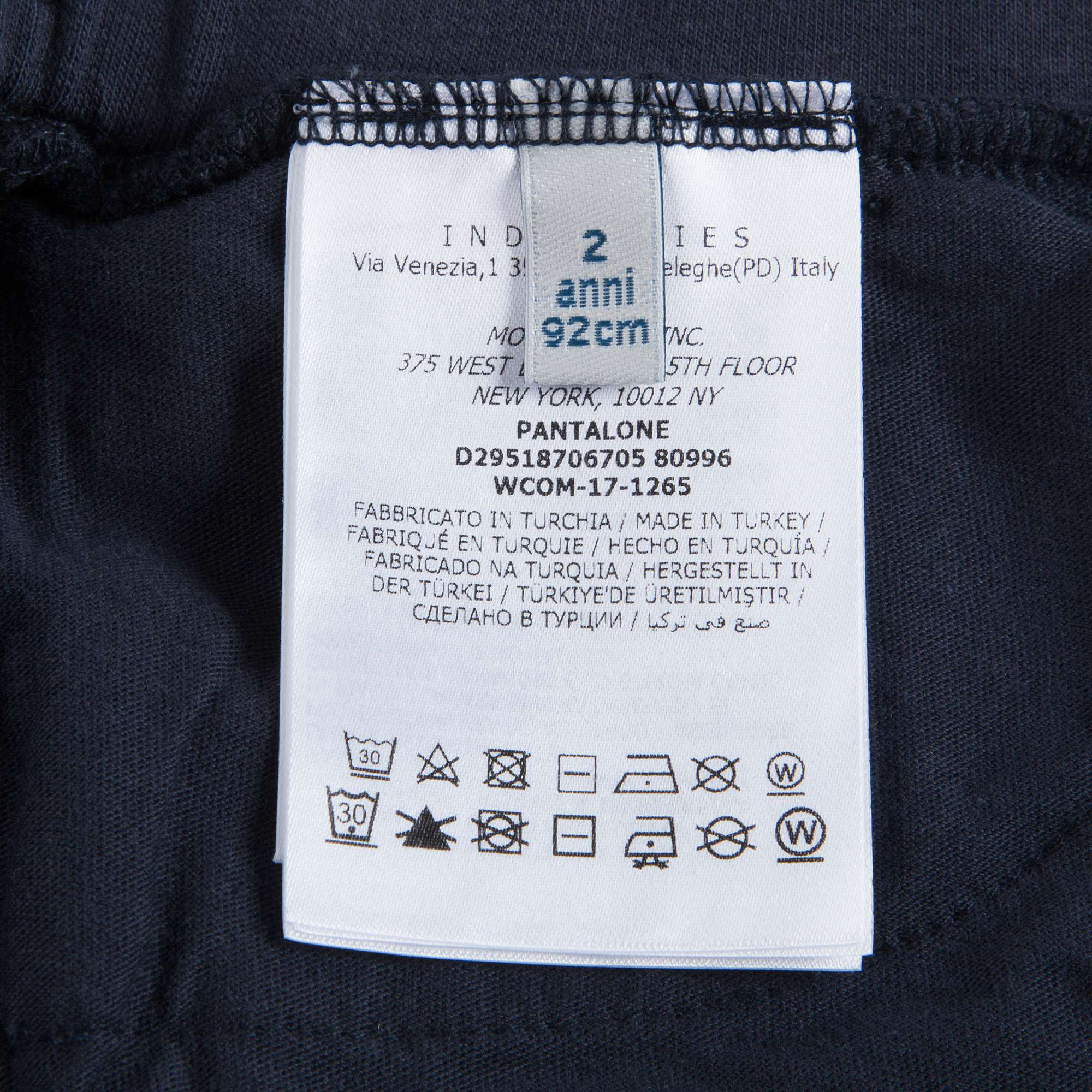 Boys Blue Cotton Trousers