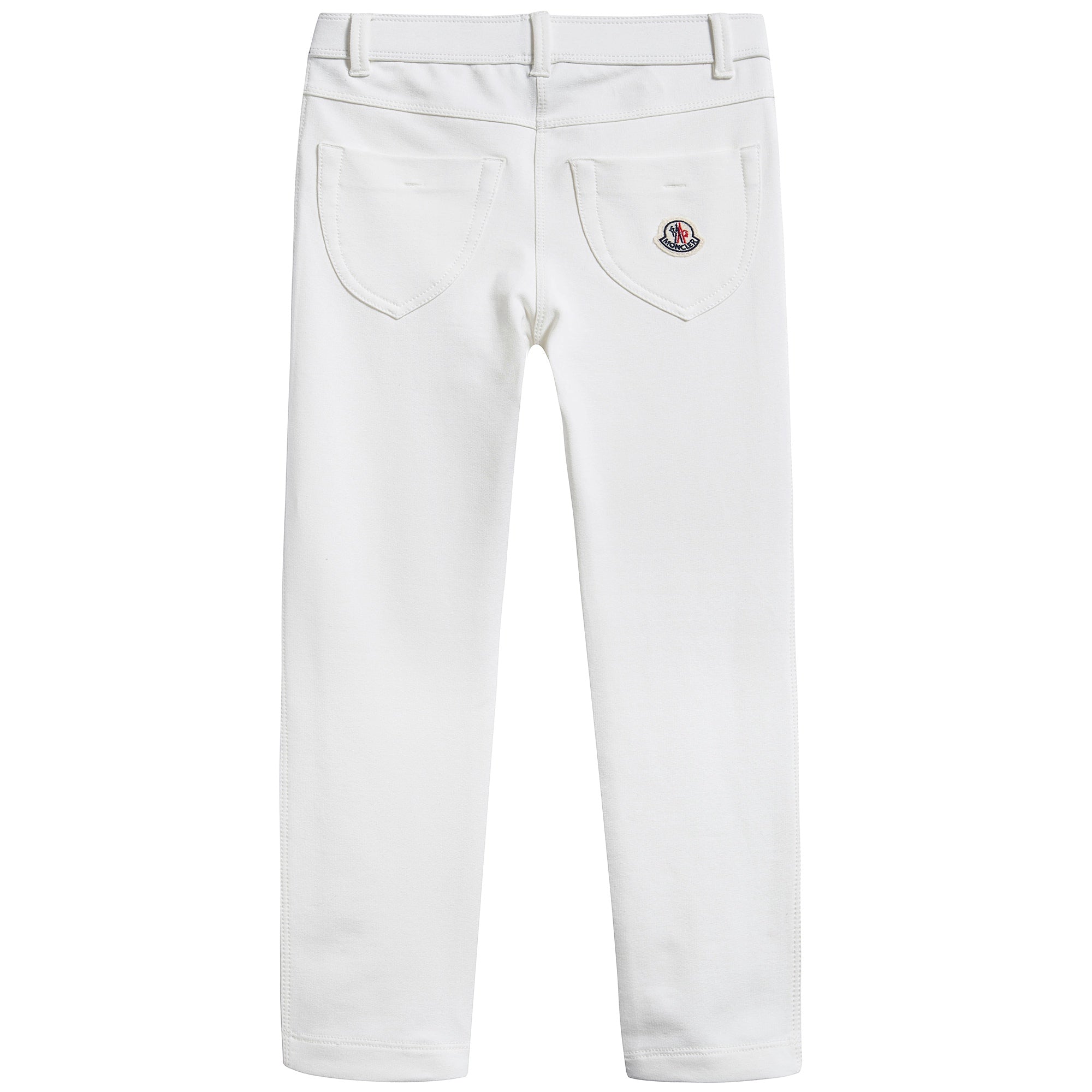 Girls   White   "Pantalone"   Leggings