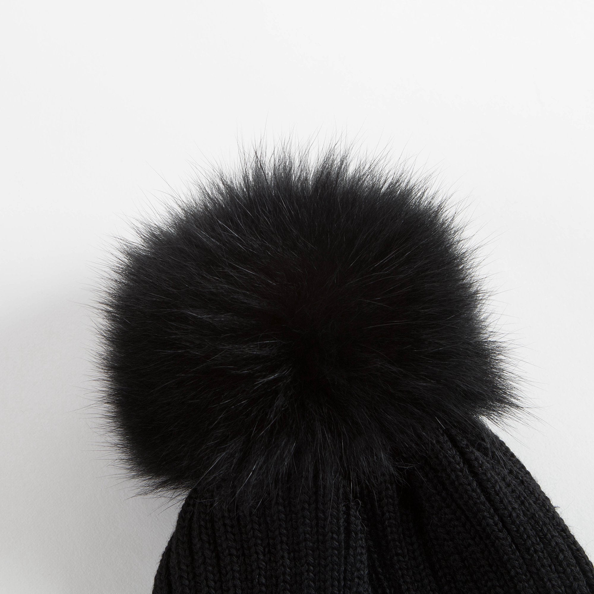 Girls Black "BERRETTO" Virgin Wool Hats